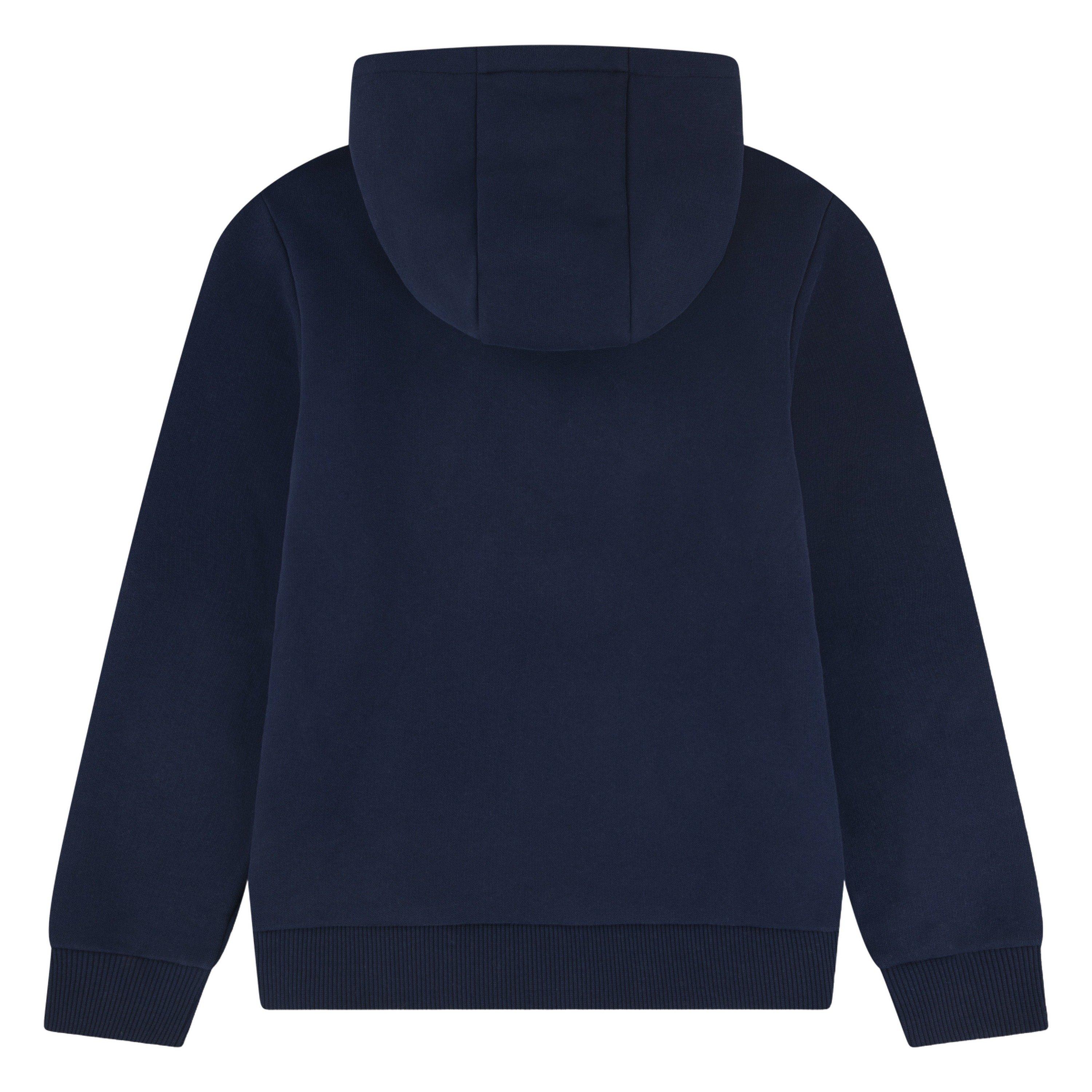 Lacoste Big Boys' Core Fleece Pullover Hoodie - Navy - NAVY Thumbnail View 5