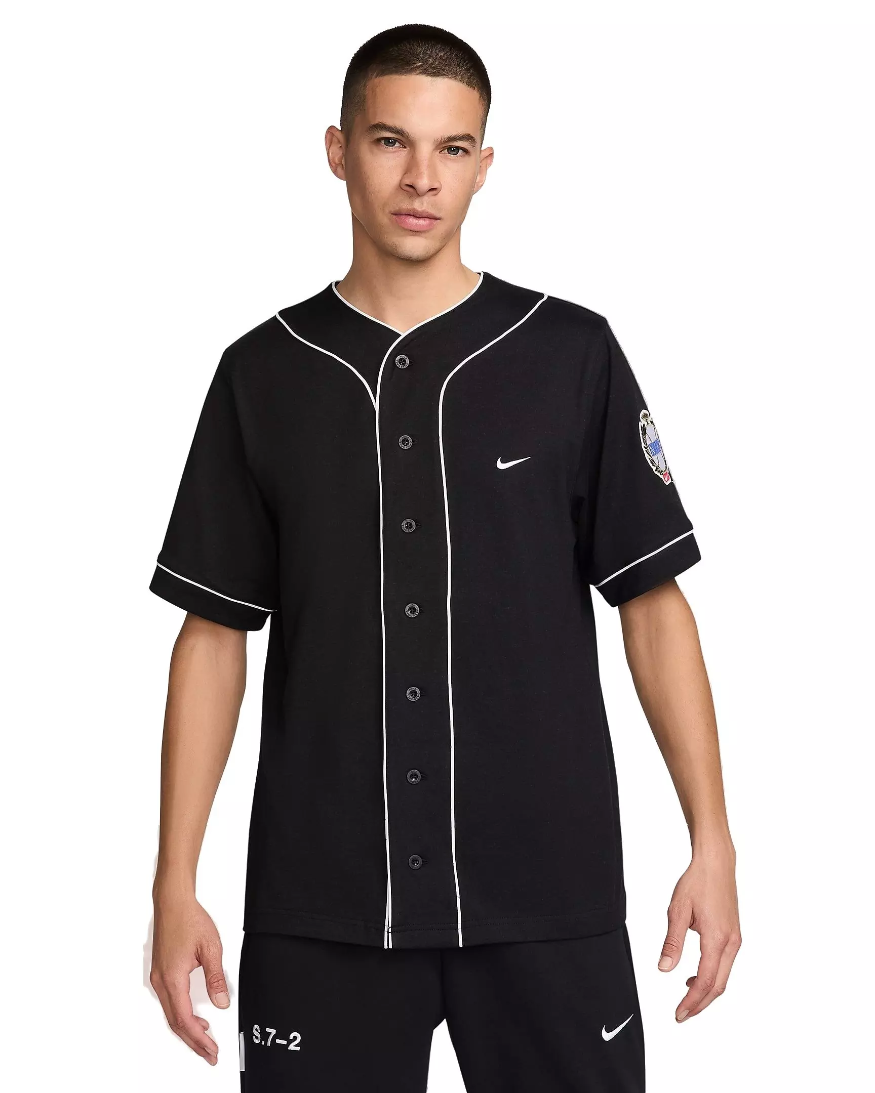 Nike Men's Baseball Jersey -Black - BLACK