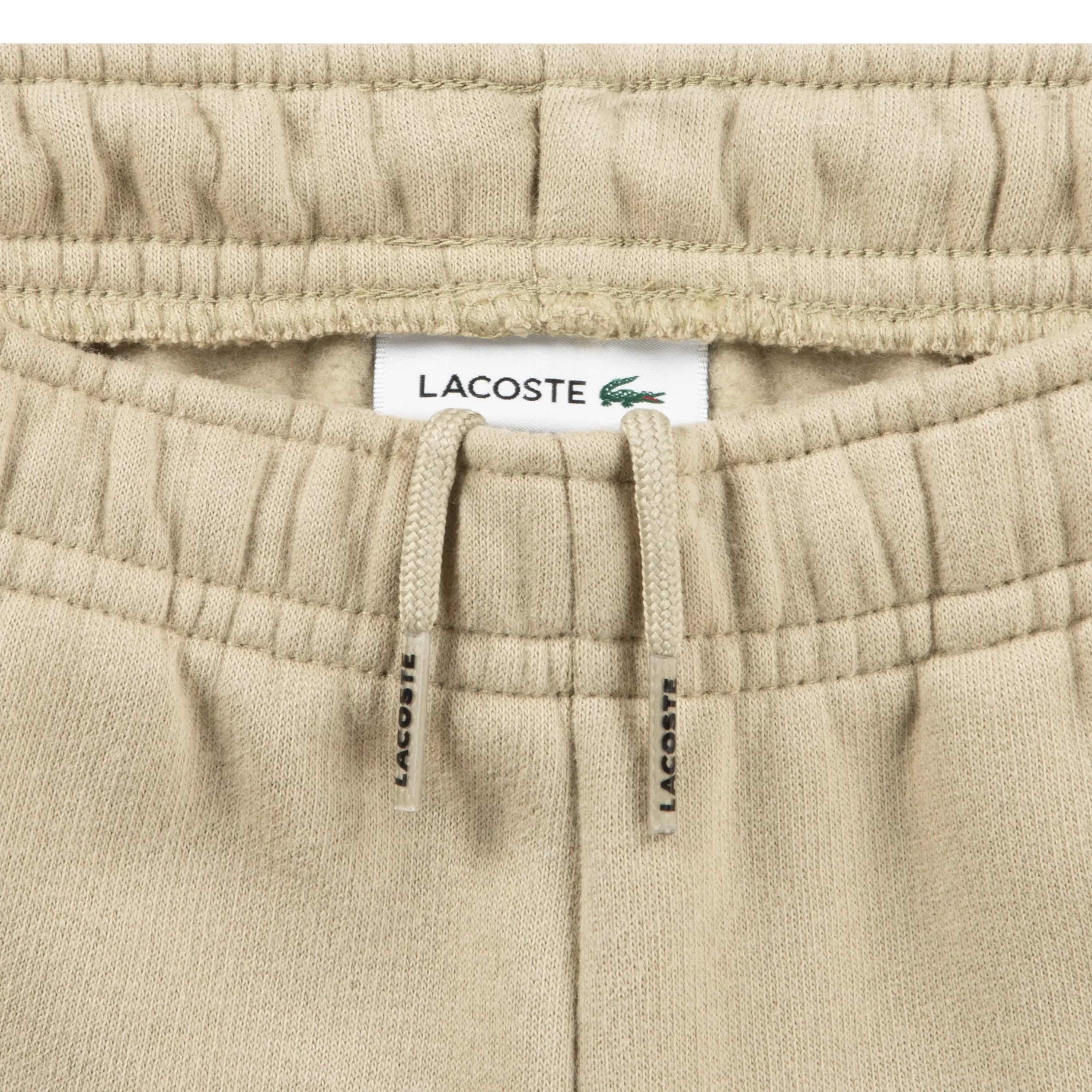 Lacoste Big Boys' Core Fleece Jogger Pants -Beige - BEIGE