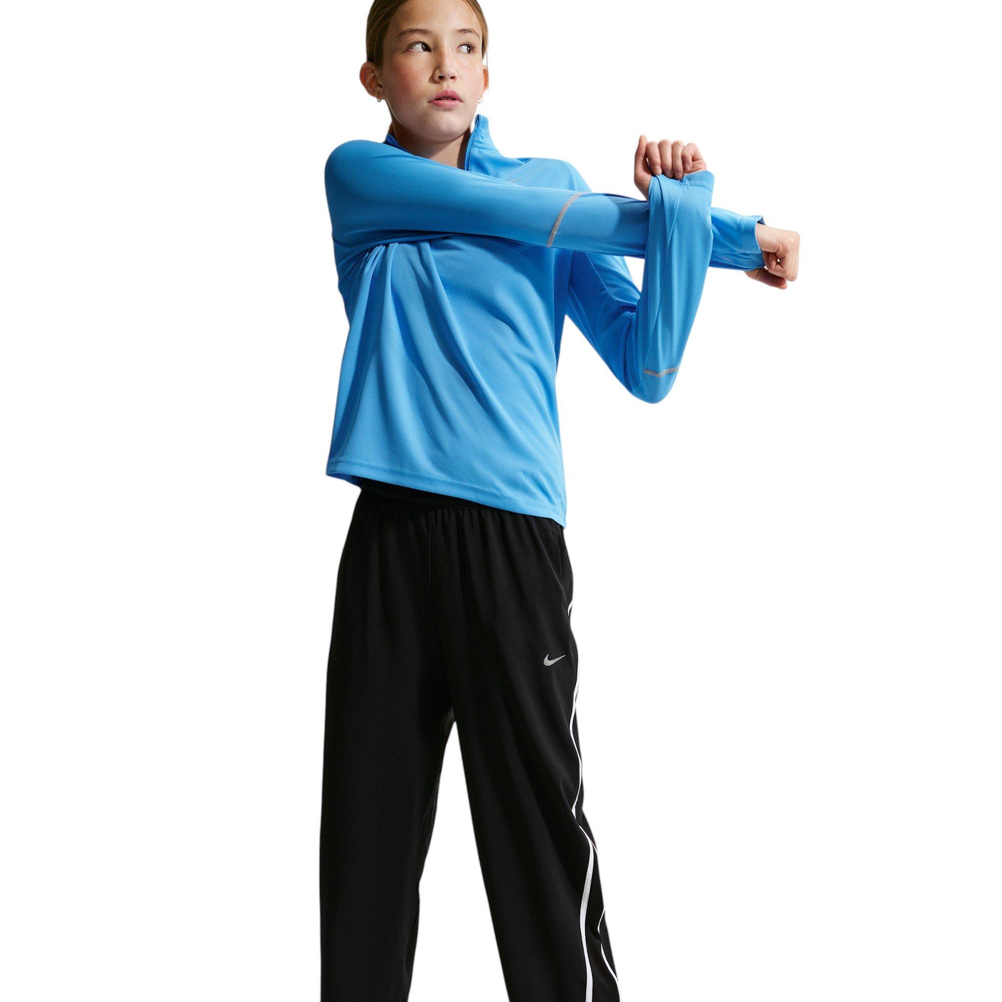 Nike Big Girls' Tempo Dri-FIT Mid-Rise 7/8 Length Pants - Black - BLACK Thumbnail View 4