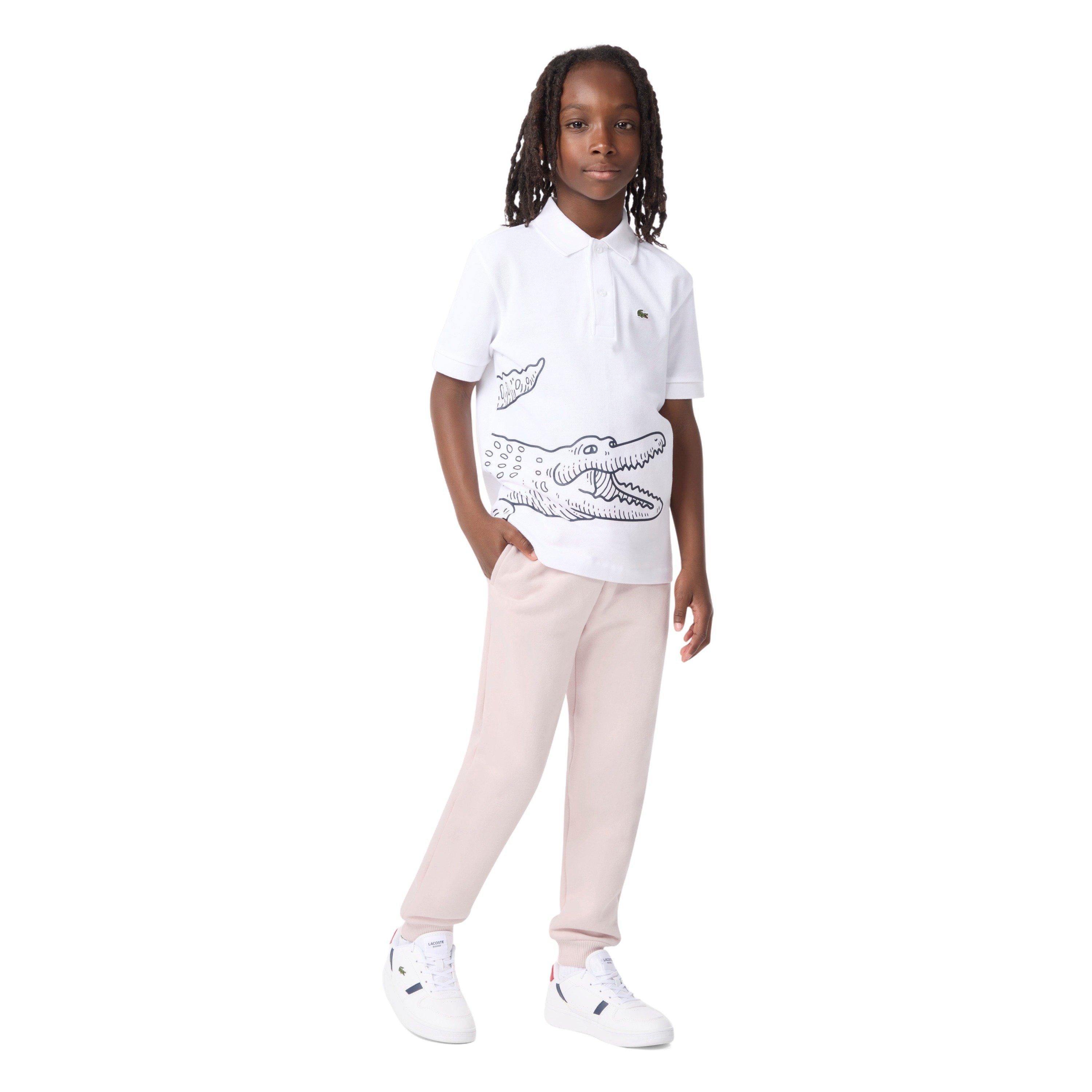 Lacoste Big Boys' Core Fleece Jogger Pants - Light Pink - LT PINK Thumbnail View 7