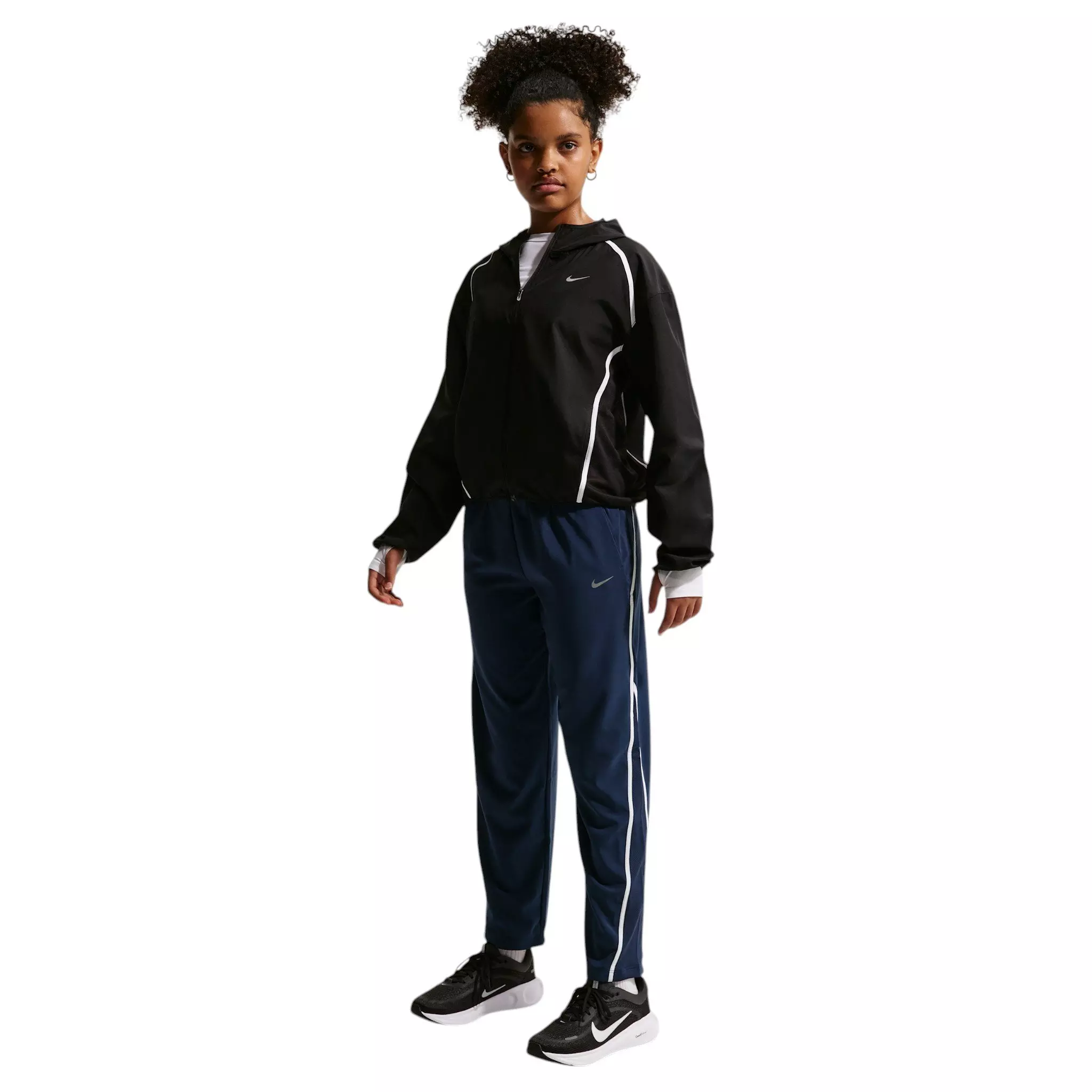 Nike Big Girls' Tempo Dri-FIT Mid-Rise 7/8 Length Pants - Blue - BLUE