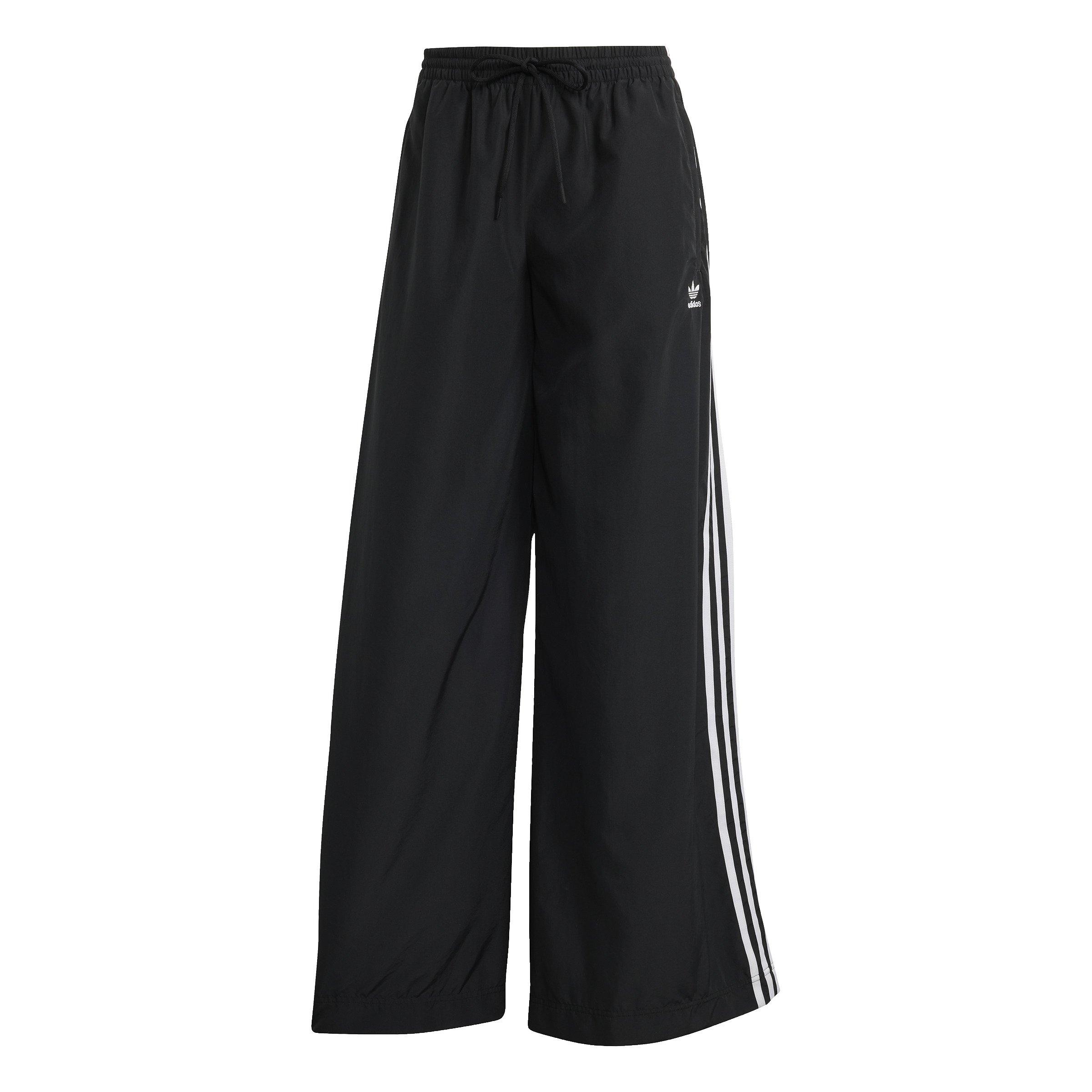 ★ADIDAS★Originals 3S Wide Leg Pants Black IY7255 ワイド Pants and leggings adidas 3-Stripes Loose French Terry Wide