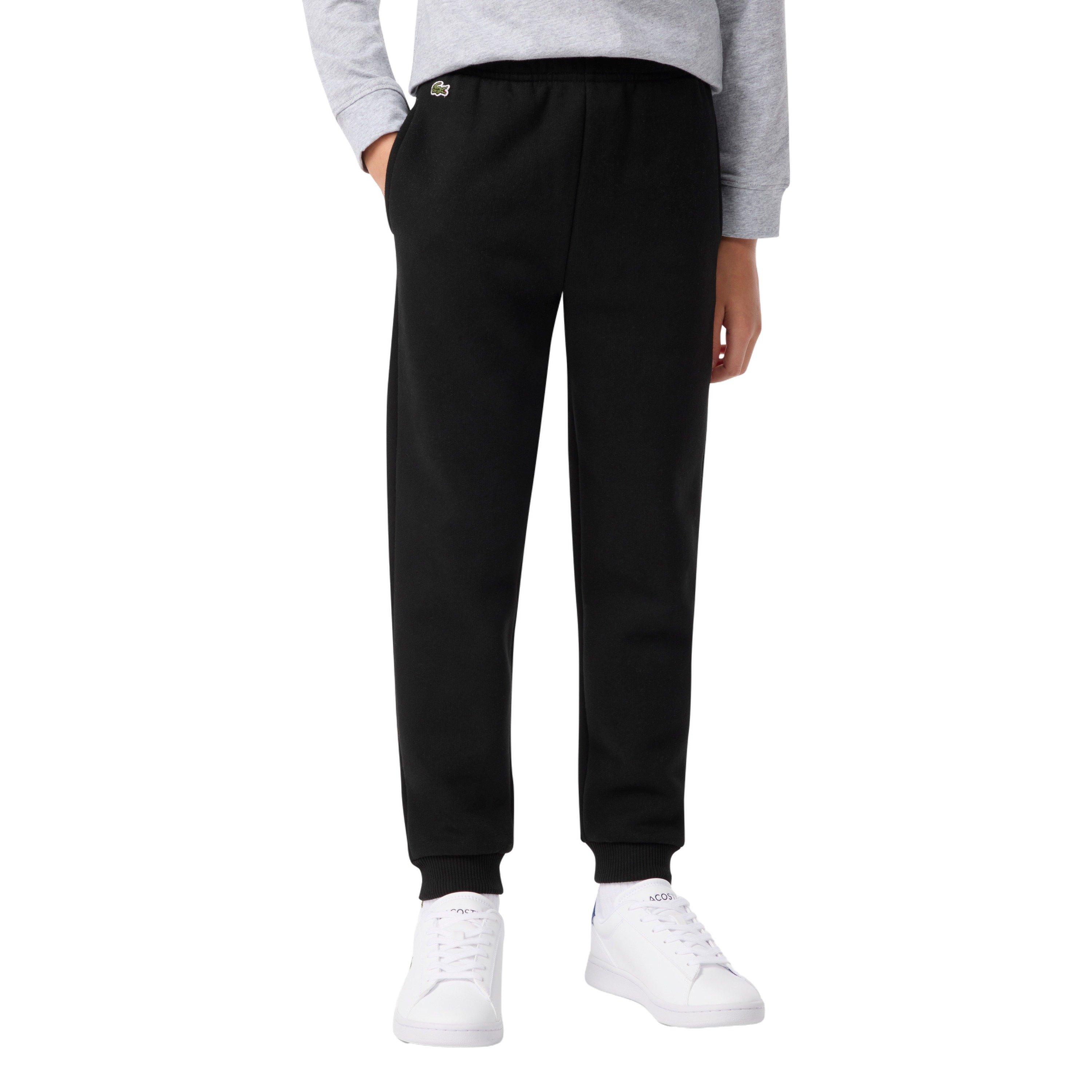 Lacoste Big Boys' Core Fleece Jogger Pants - Black - BLACK Thumbnail View 1