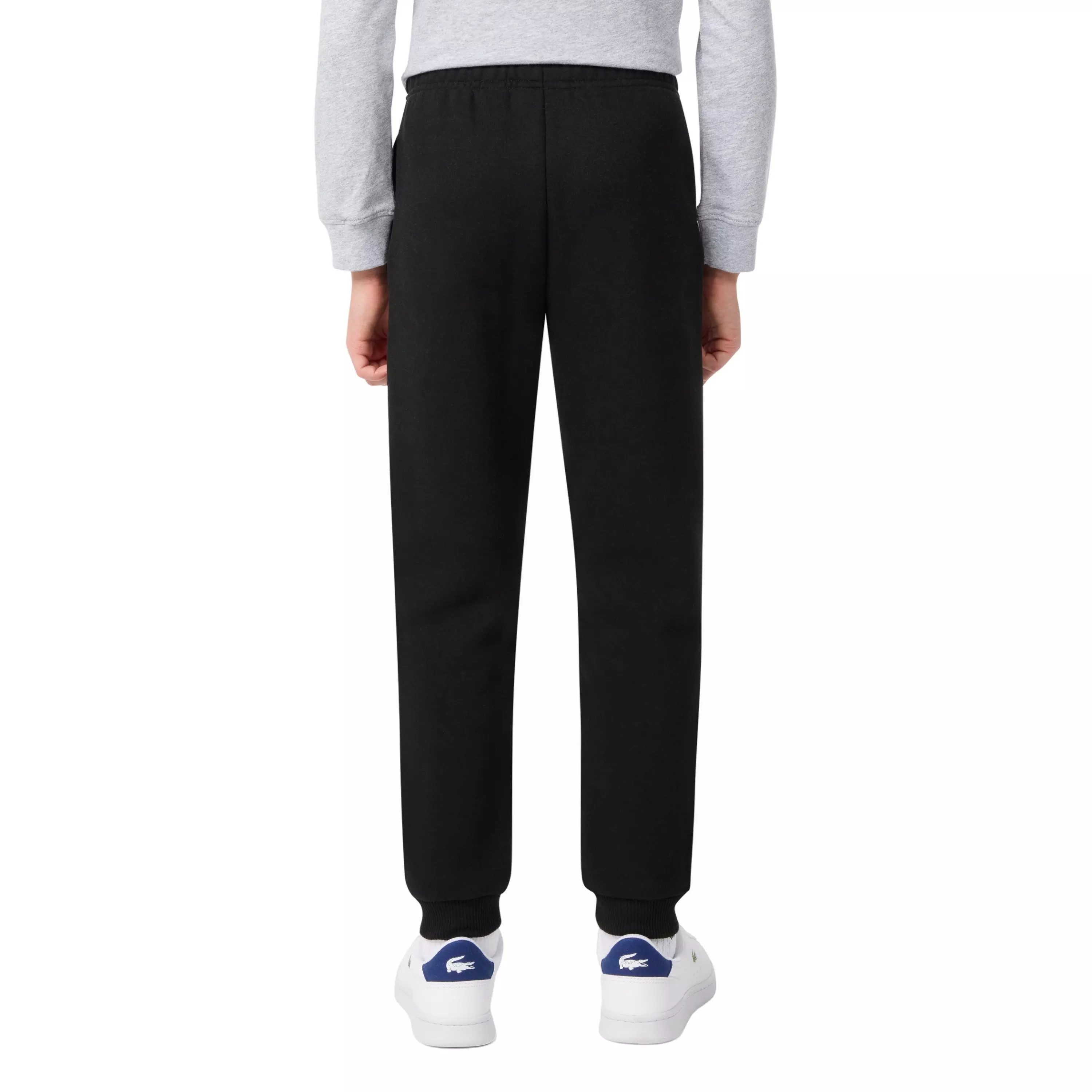 Lacoste Big Boys' Core Fleece Jogger Pants -Black - BLACK