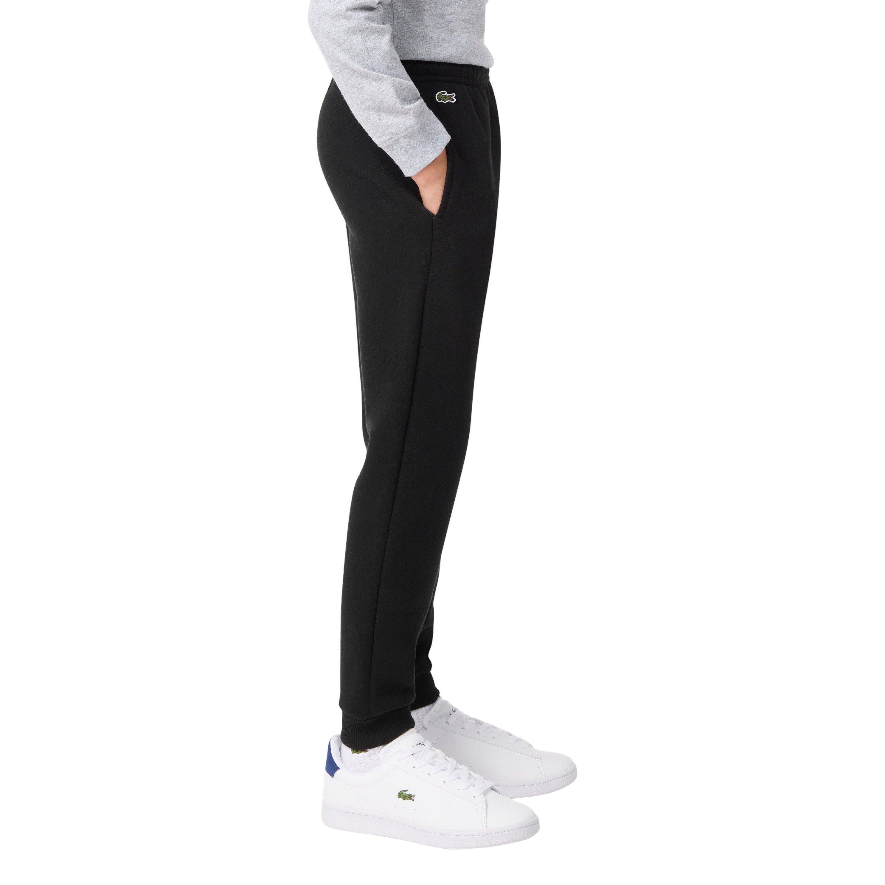 Lacoste Big Boys' Core Fleece Jogger Pants - Black - BLACK Thumbnail View 3