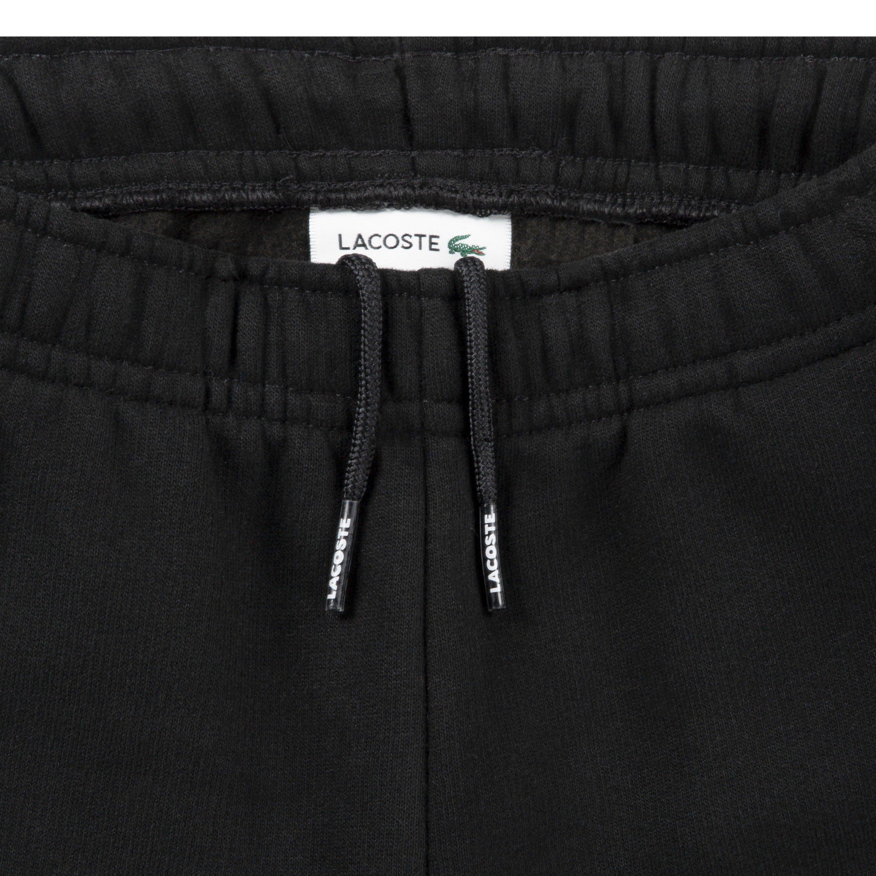 Lacoste Big Boys' Core Fleece Jogger Pants - Black - BLACK Thumbnail View 4