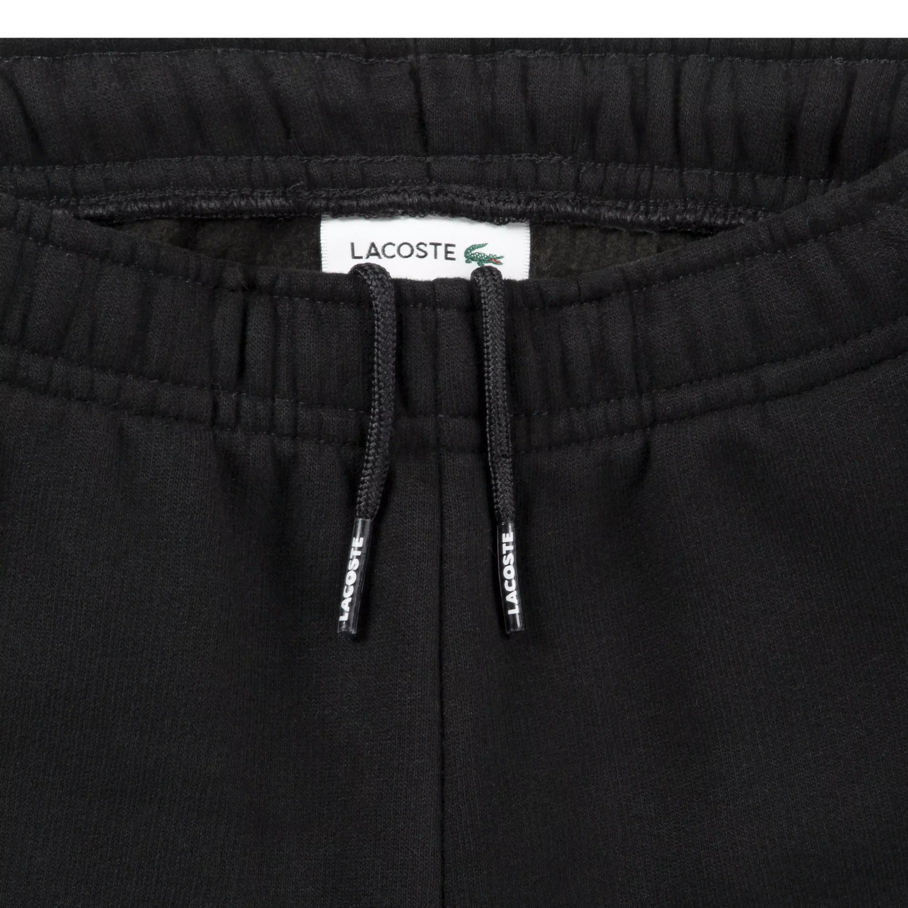 Lacoste Big Boys' Core Fleece Jogger Pants - Black - BLACK