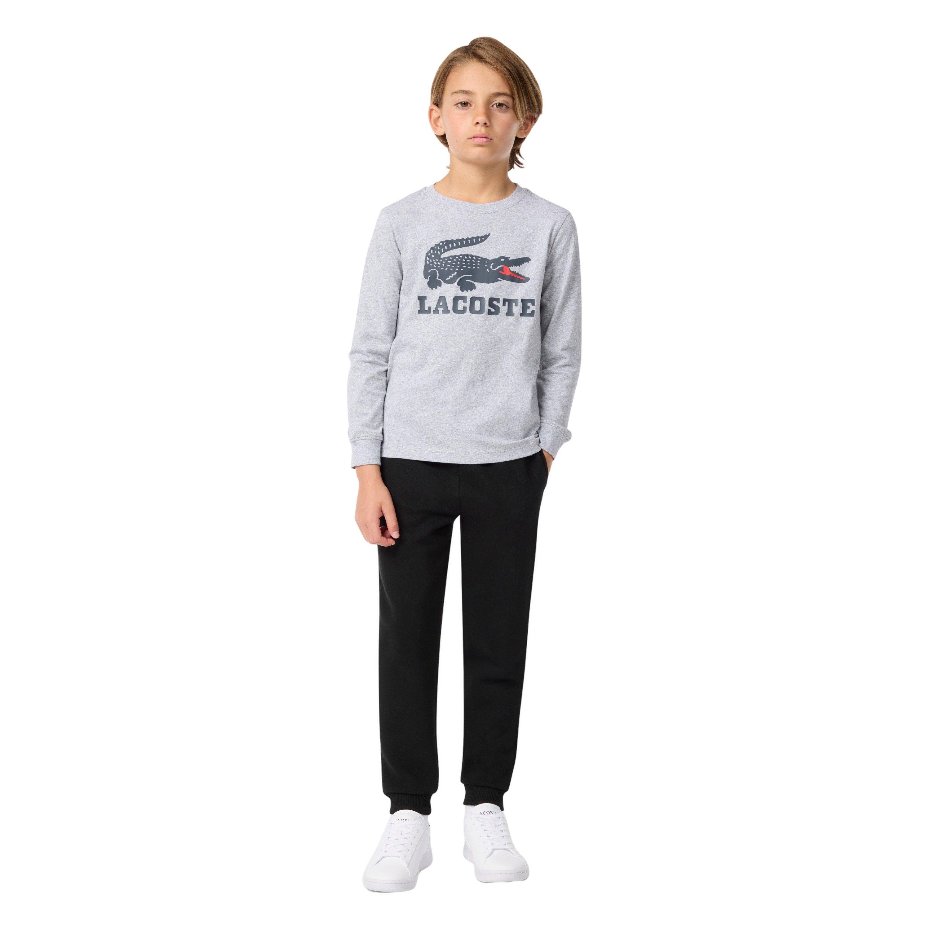 Lacoste Core Fleece Big Boys' Black Jogger Pants