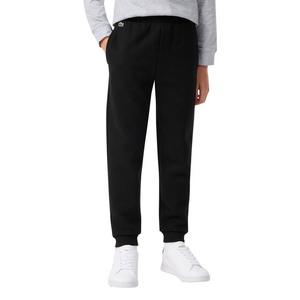 Lacoste Big Boys' Core Fleece Jogger Pants -Black