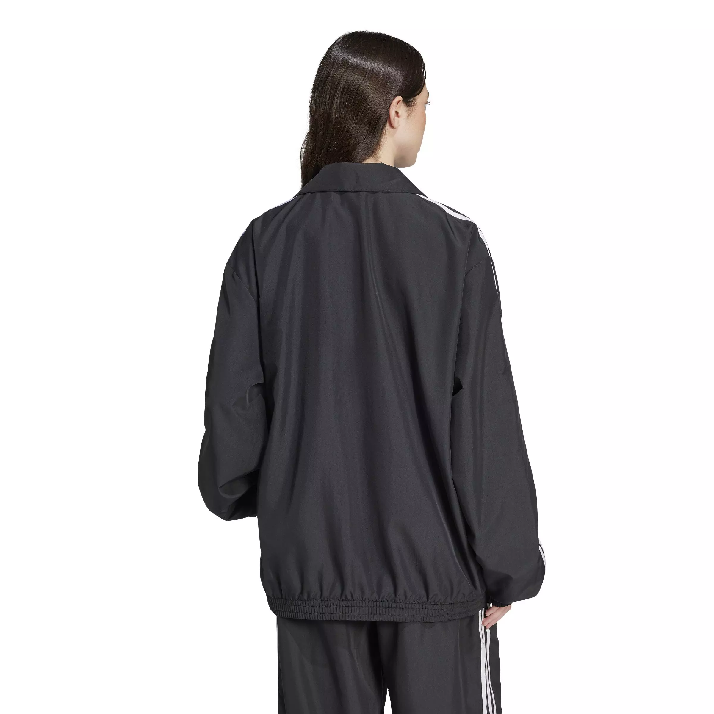 adidas Originals Women's Adilenium Season 3 Oversized Track Top -Black - BLACK