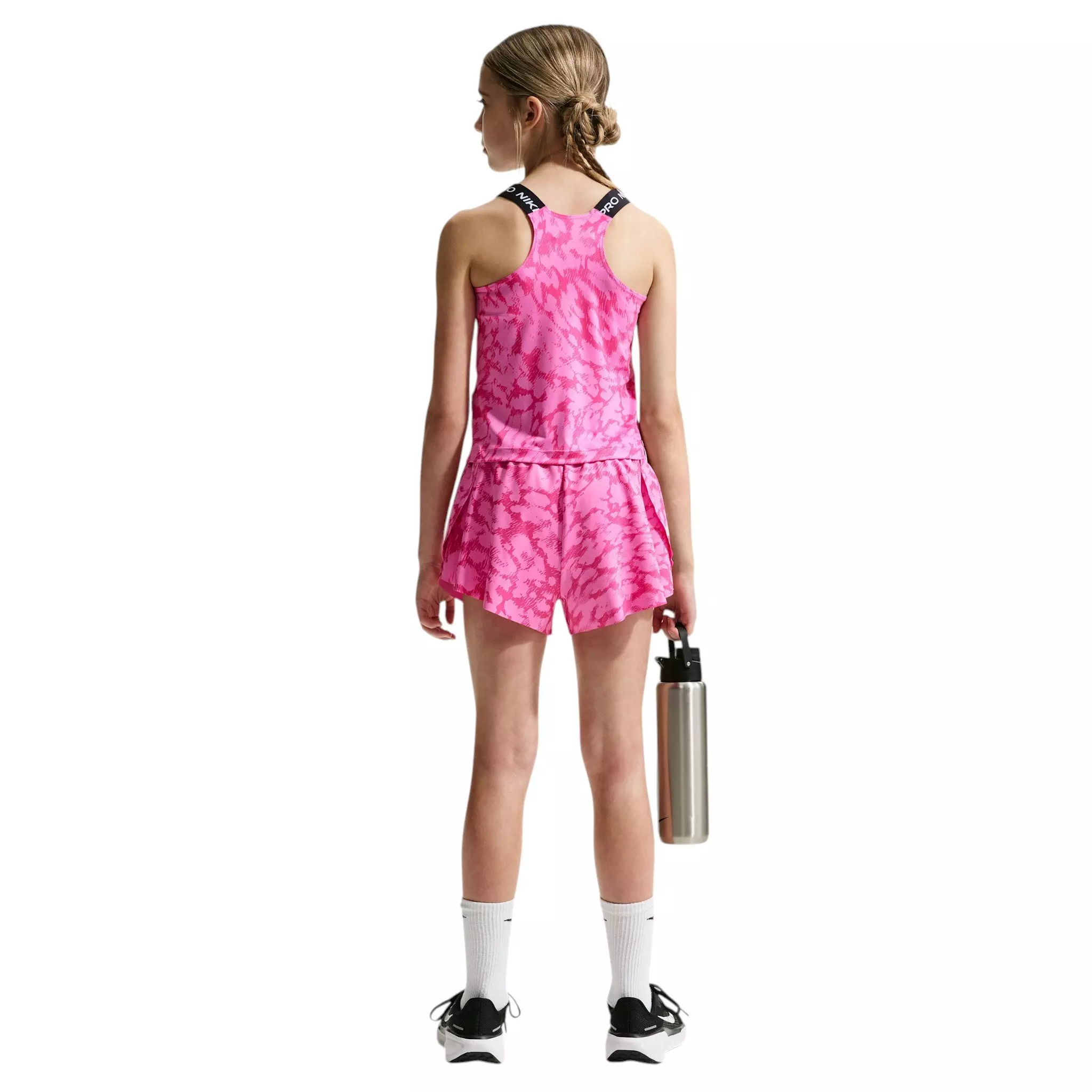 Nike Big Girls' Pro 2-in-1 Shorts - Pink - PINK