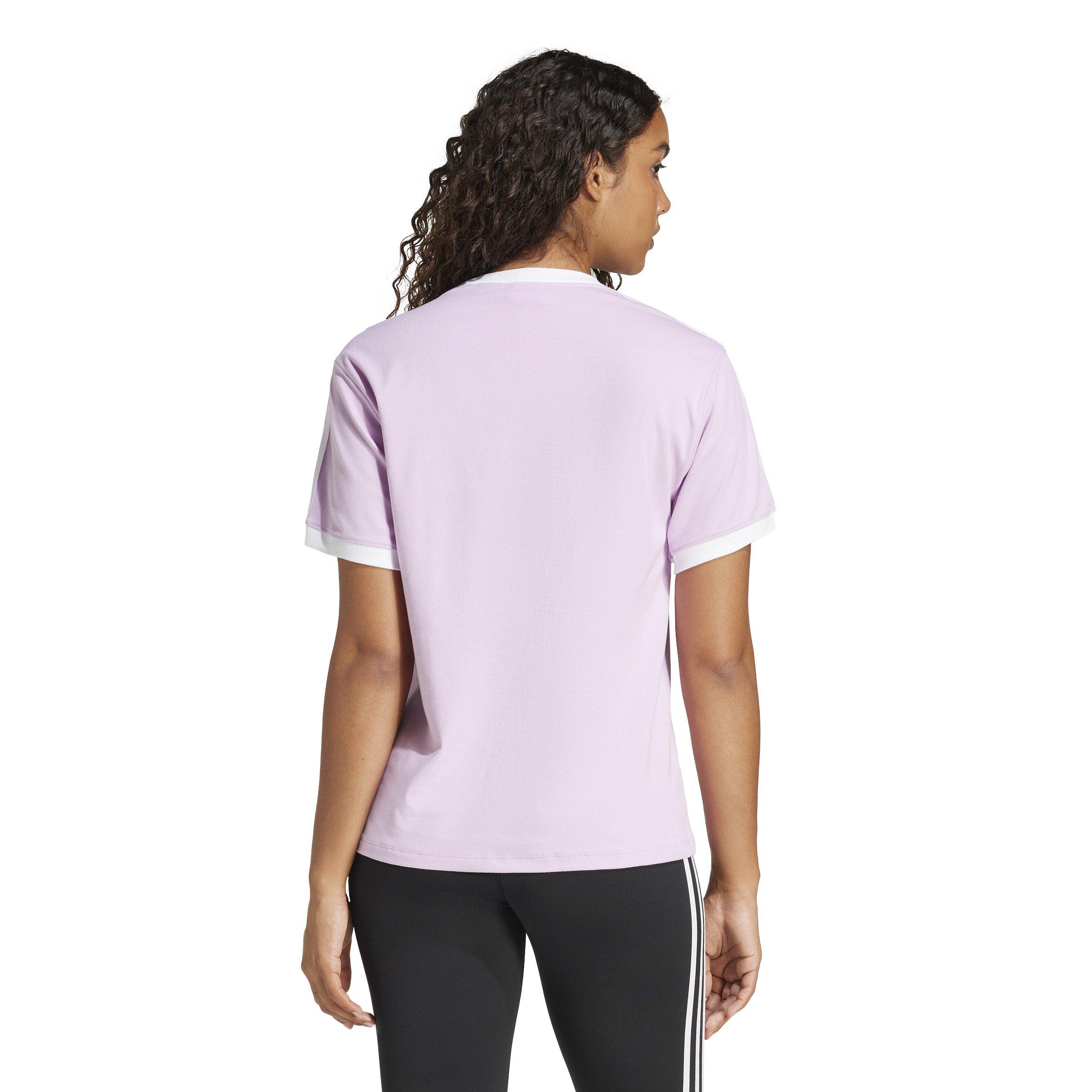 adidas Originals 3-Stripes Women's Purple T-Shirt