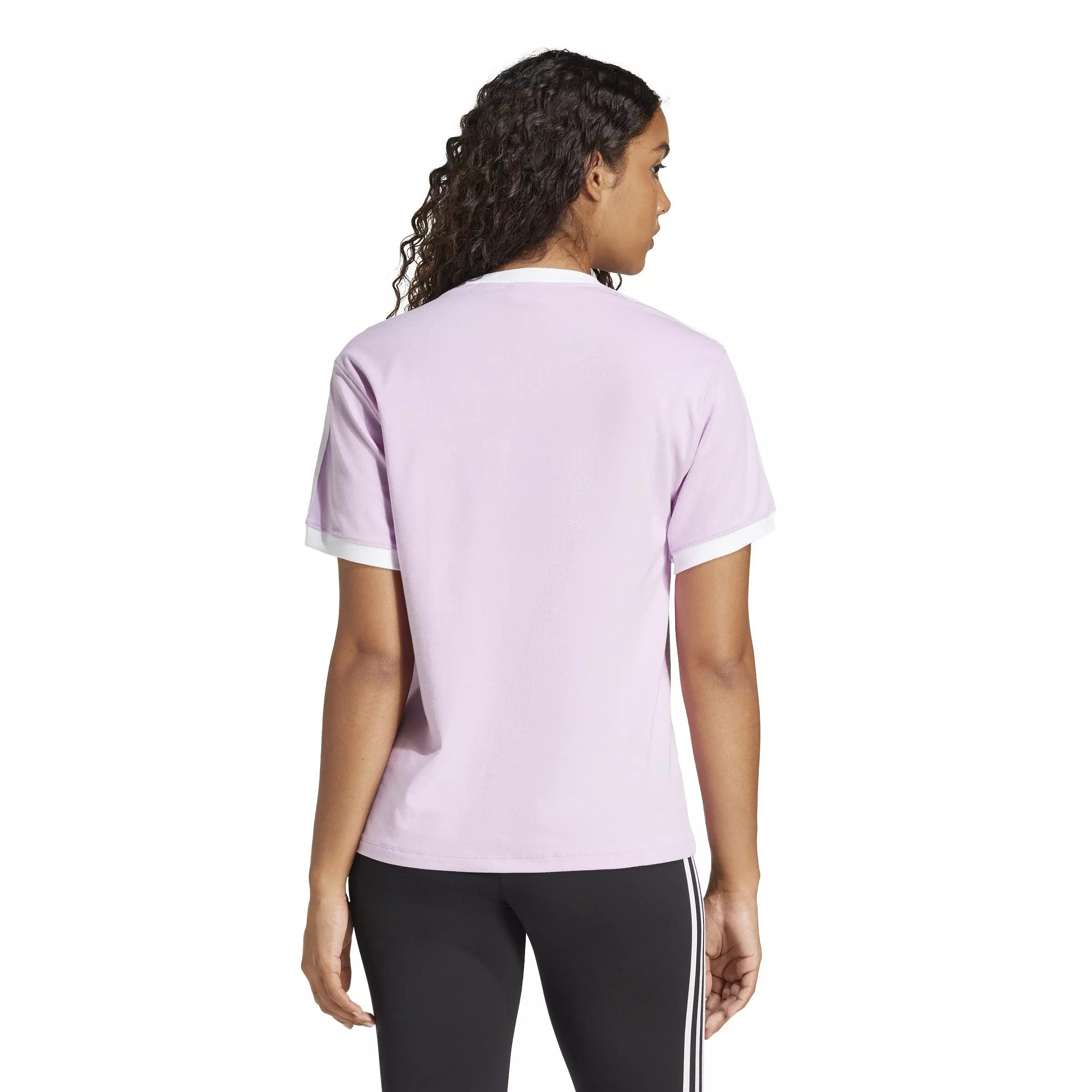 adidas Originals Women's 3-Stripes T-Shirt -Purple - PURPLE