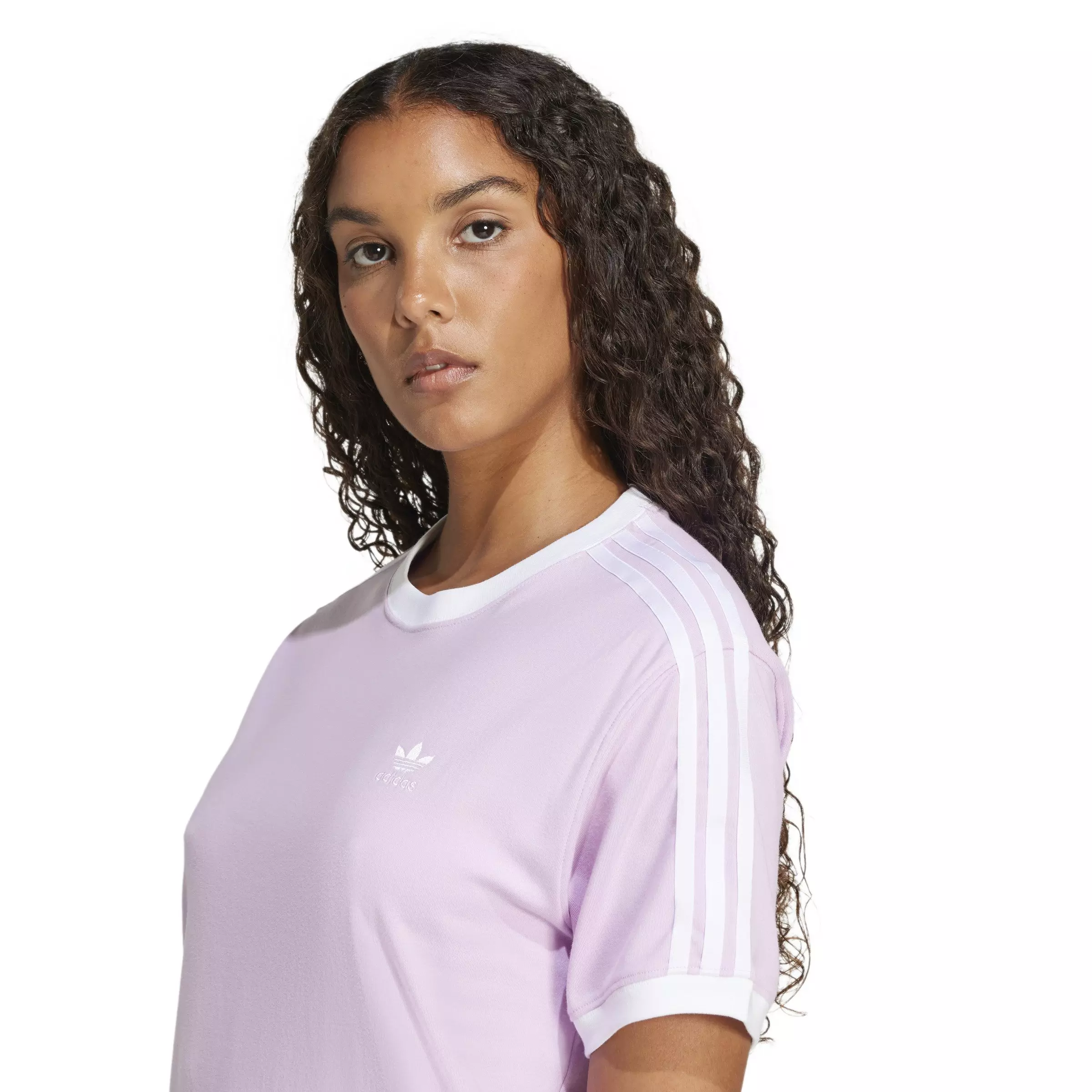 adidas Originals Women's 3-Stripes T-Shirt -Purple - PURPLE