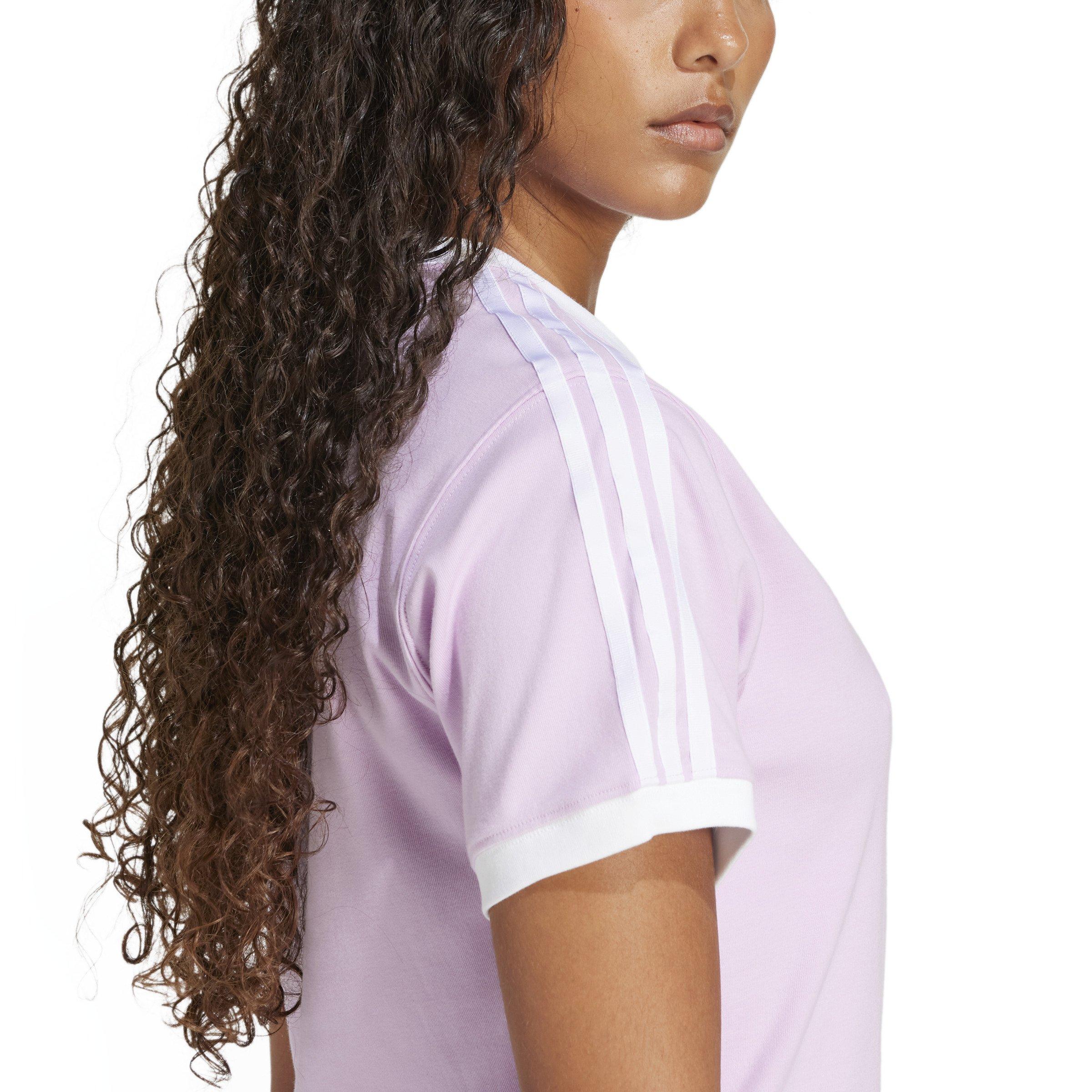 adidas Originals 3-Stripes Women's Purple T-Shirt