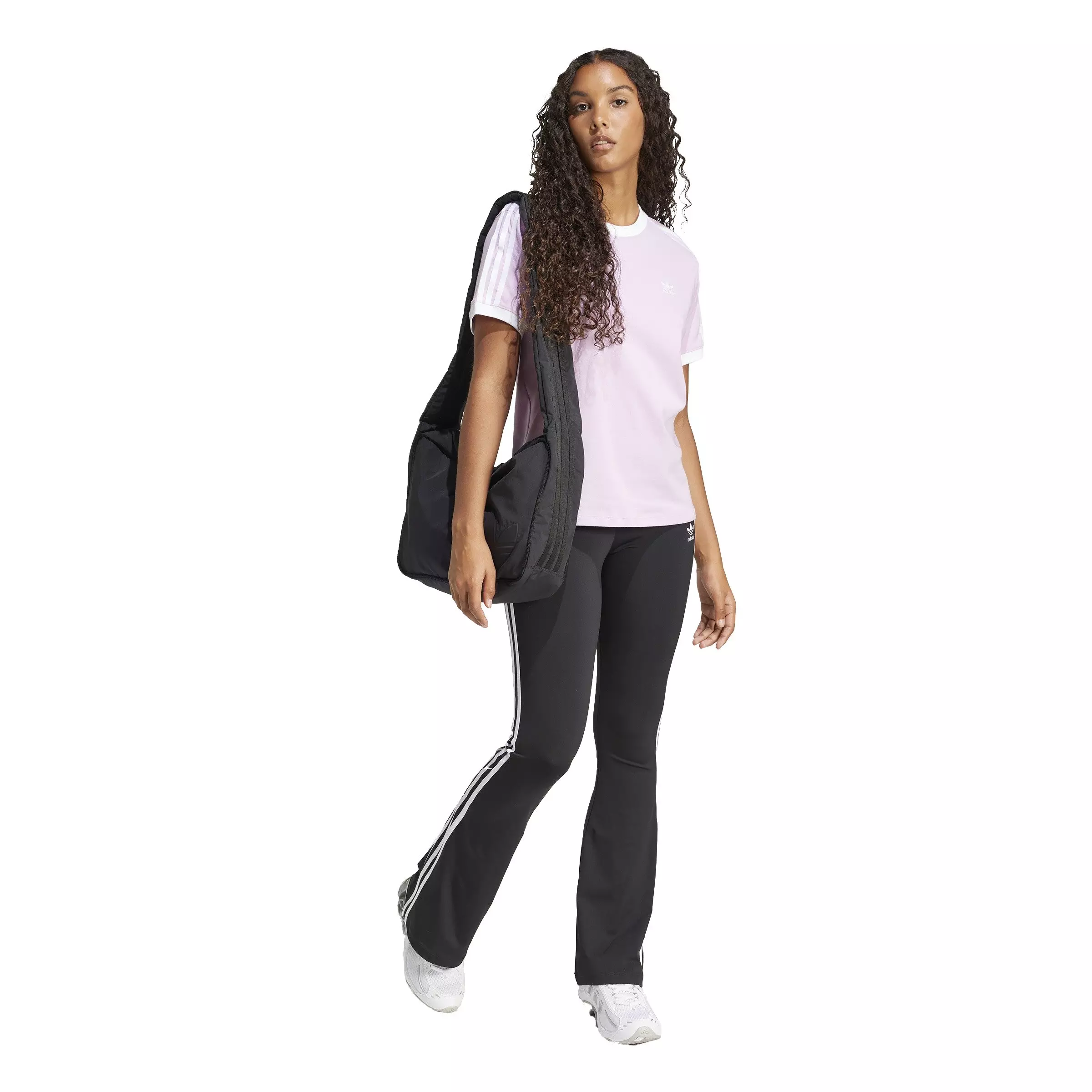 adidas Originals Women's 3-Stripes T-Shirt -Purple - PURPLE