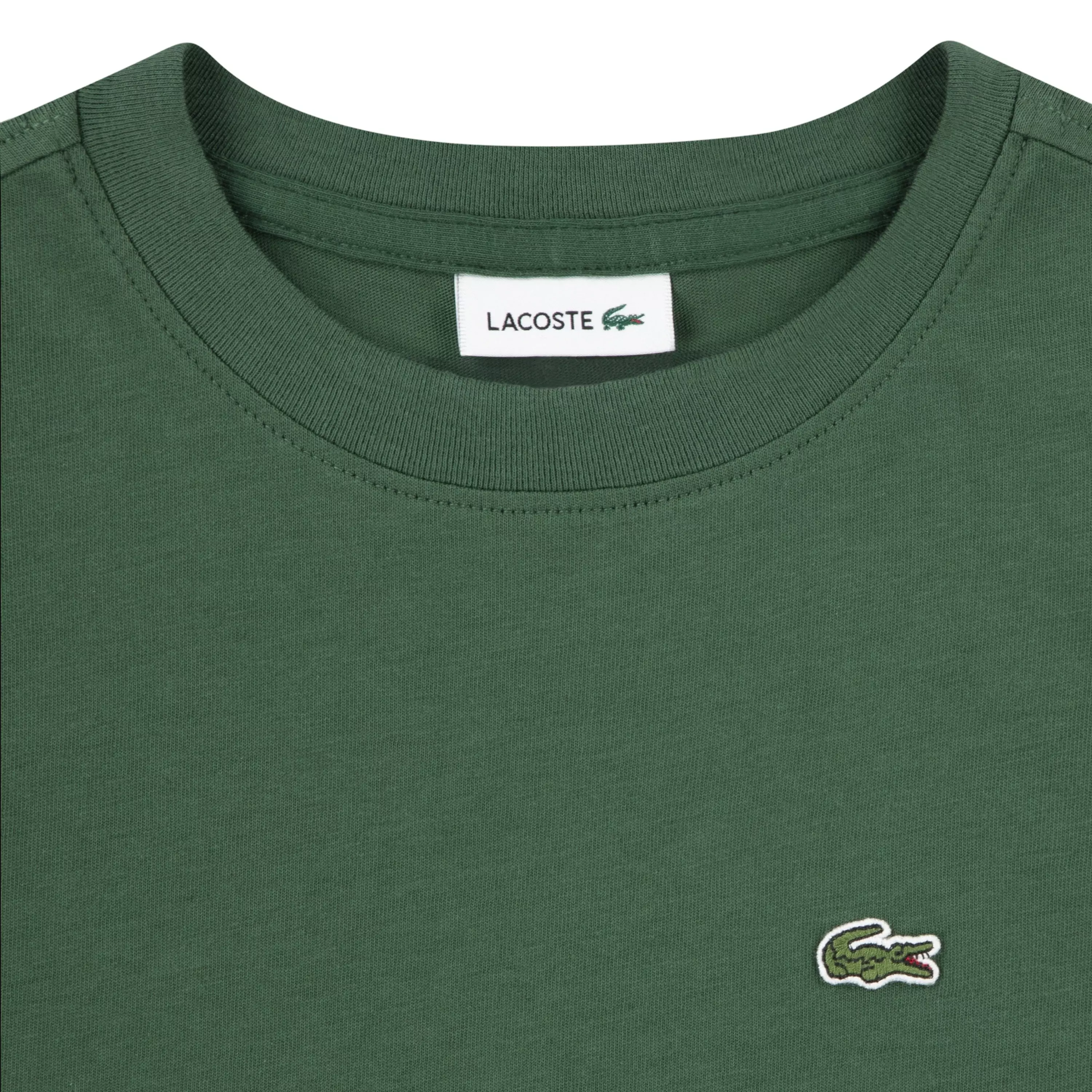 Lacoste Big Boys' Core Tee-Green - GREEN