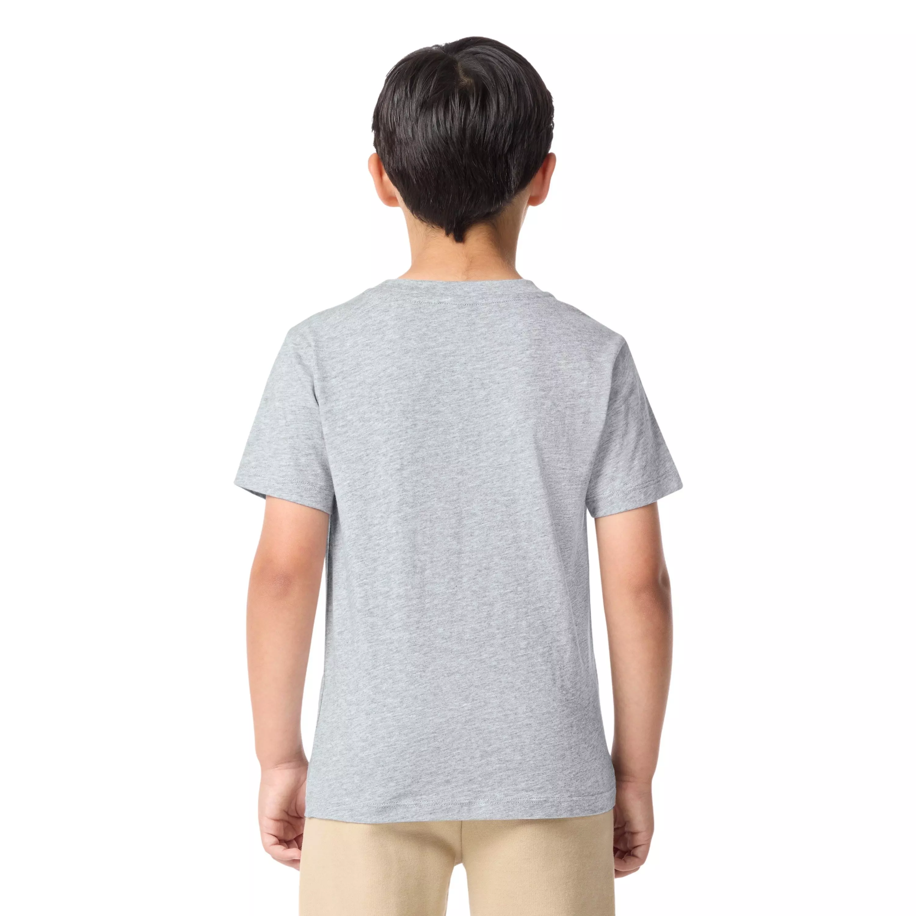 Lacoste Big Boys' Core Tee-Grey - GREY
