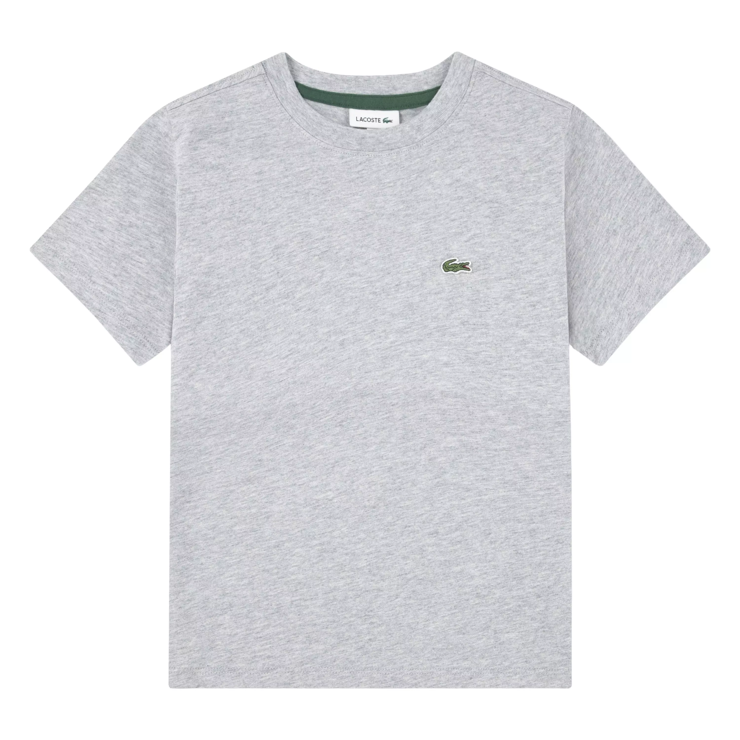 Lacoste Big Boys' Core Tee-Grey - GREY