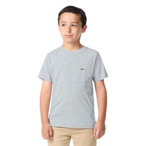 Lacoste Big Boys' Core Tee-Grey