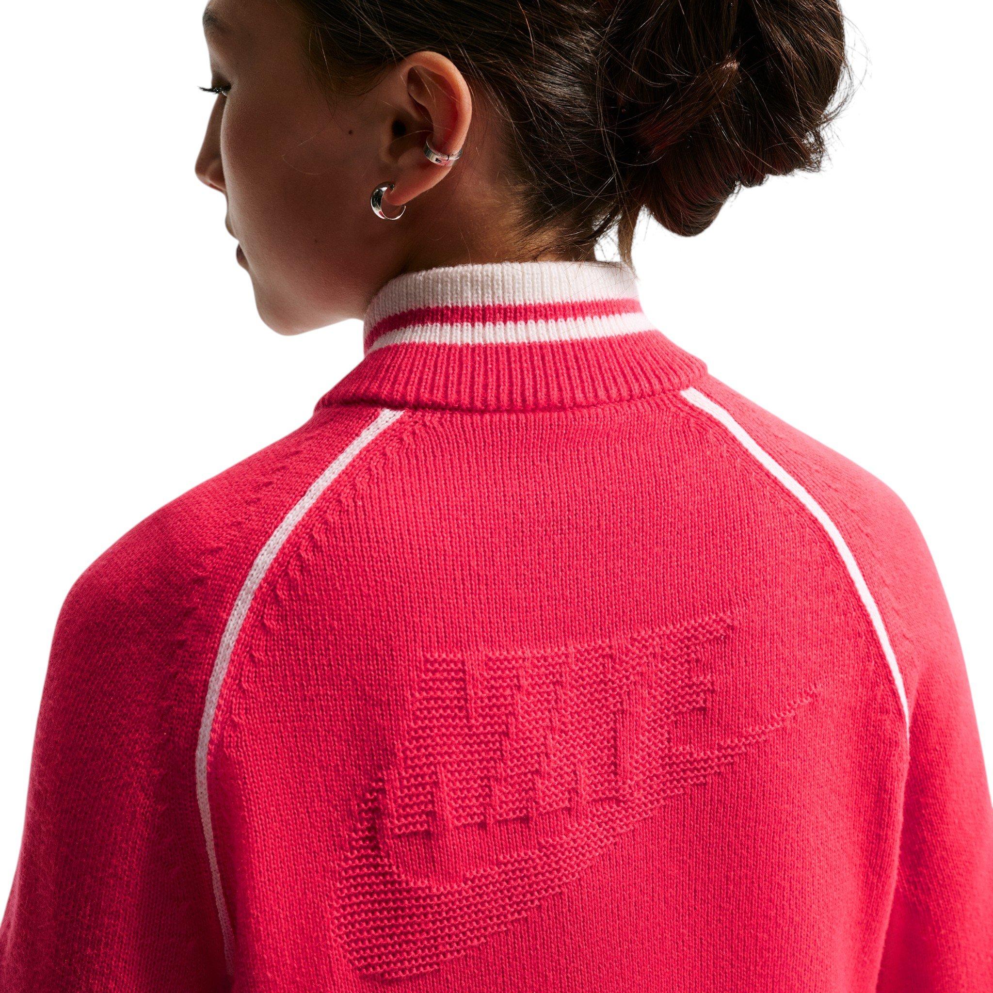 Nike Sportswear Collection Big Girls' Red Sweater Track Jacket