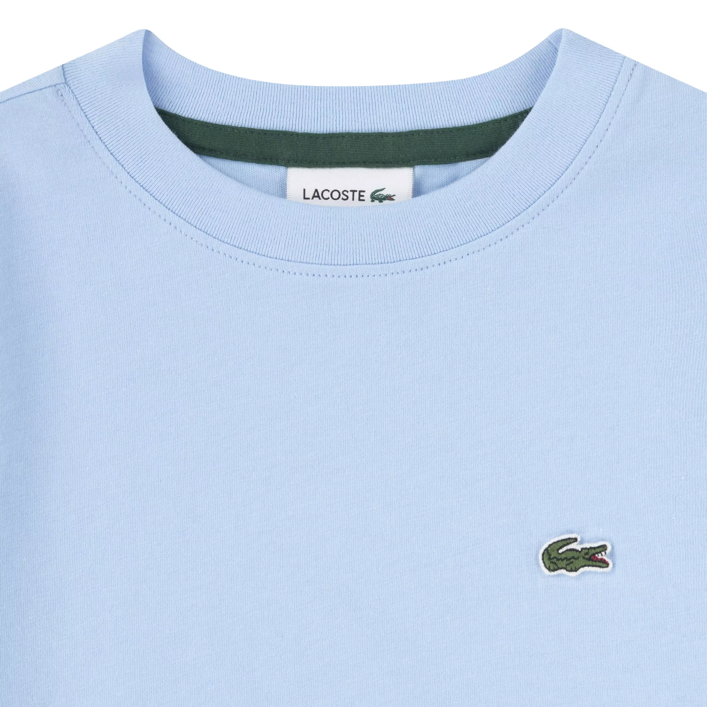 Lacoste Big Boys' Core Tee-Lt Blue - LT BLUE