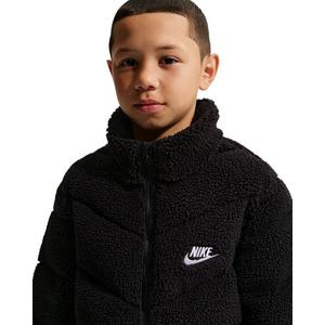 Nike Big Kids' Sportswear Therma-FIT Loose Puffer Jacket - Black - BLACK