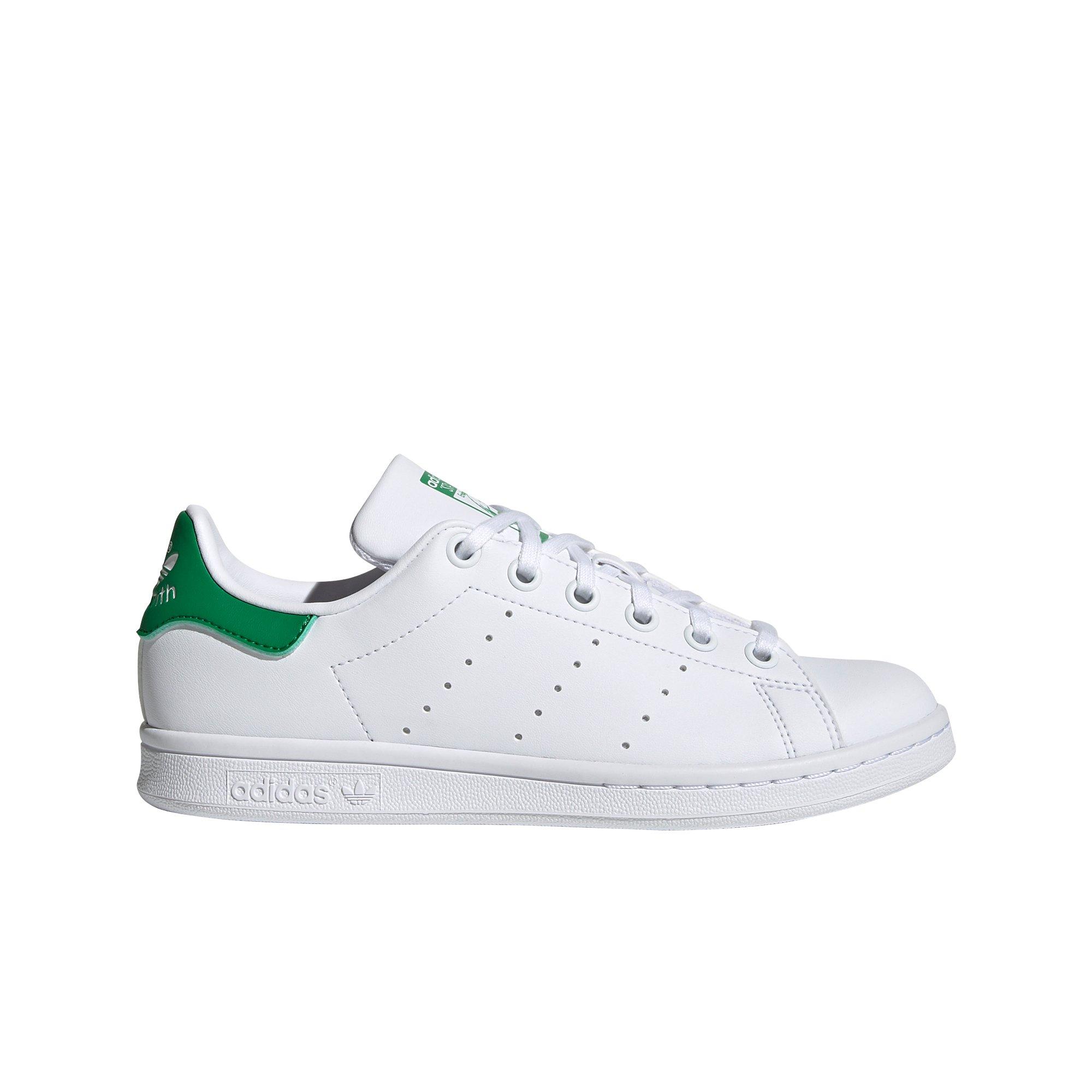 adidas Originals Stan Smith "White/Green" Grade School Boys' Shoe - WHITE/GREEN Thumbnail View 1