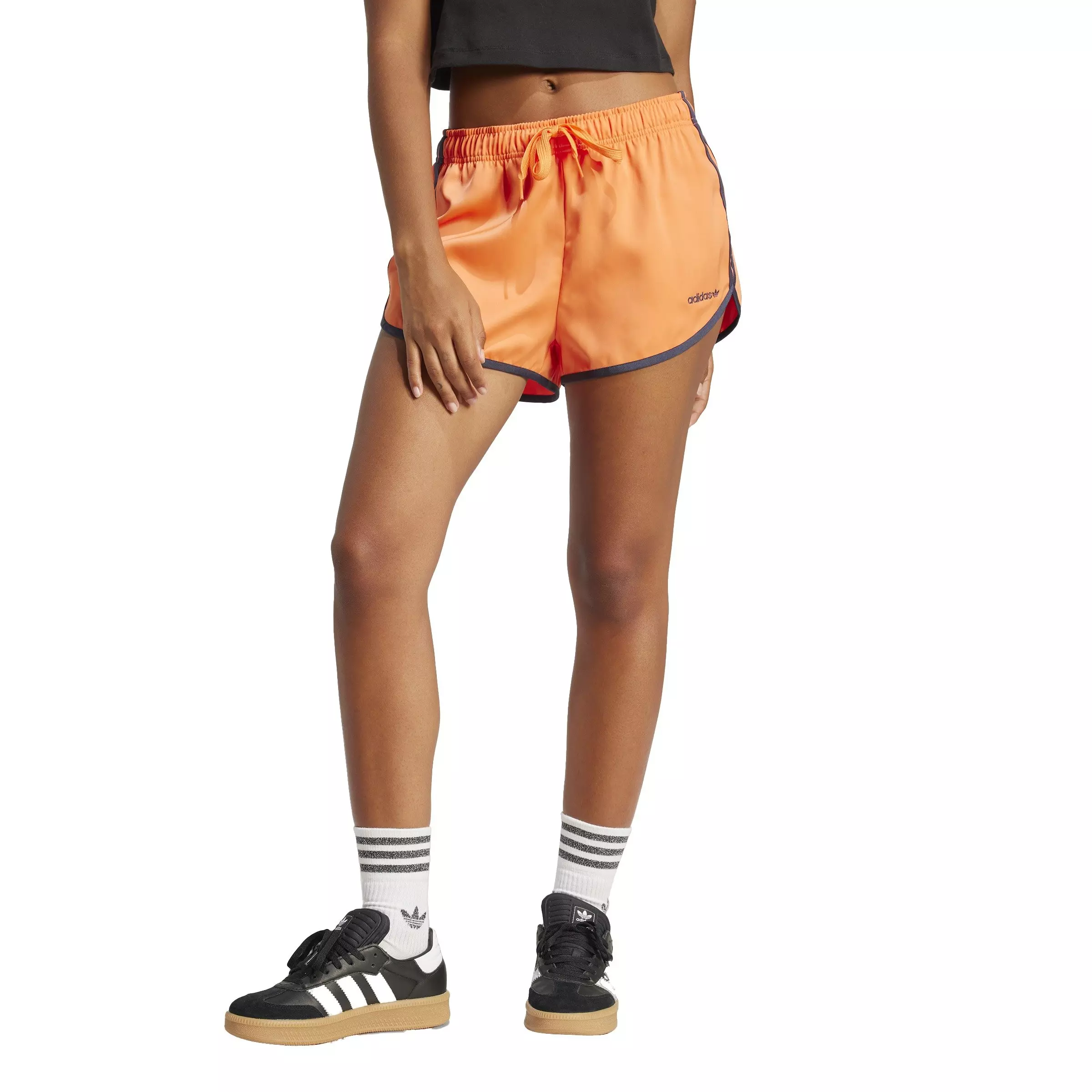 adidas Originals Women's Short Sprinter Shorts -Orange - ORANGE