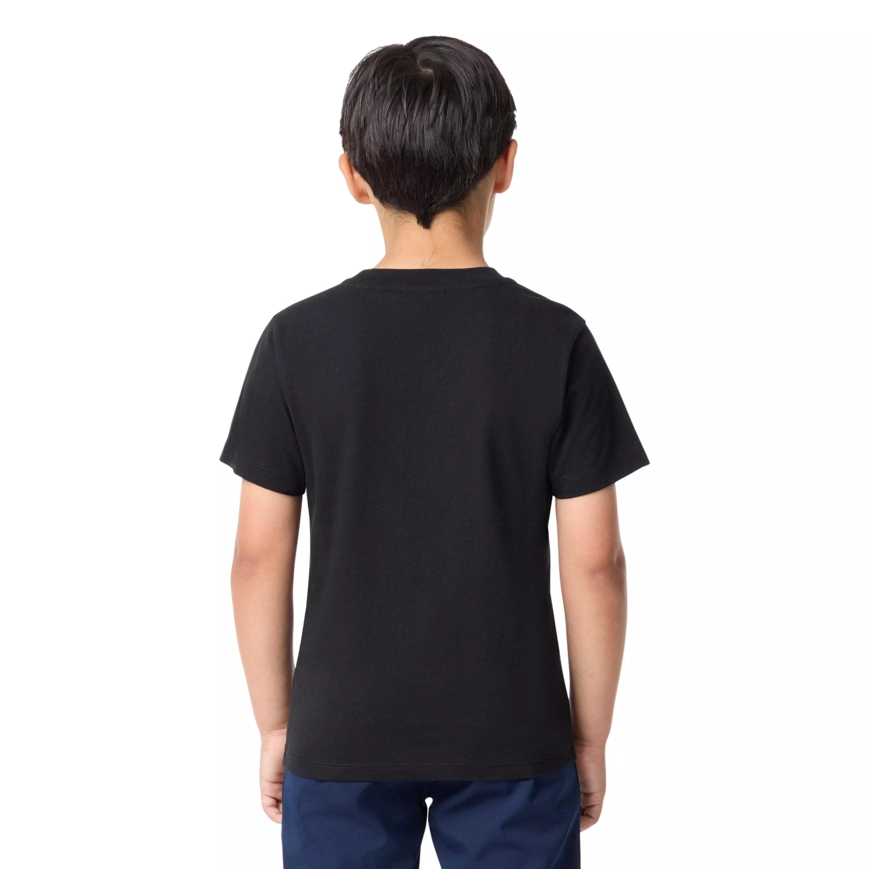 Lacoste Big Boys' Core Tee-Black - BLACK