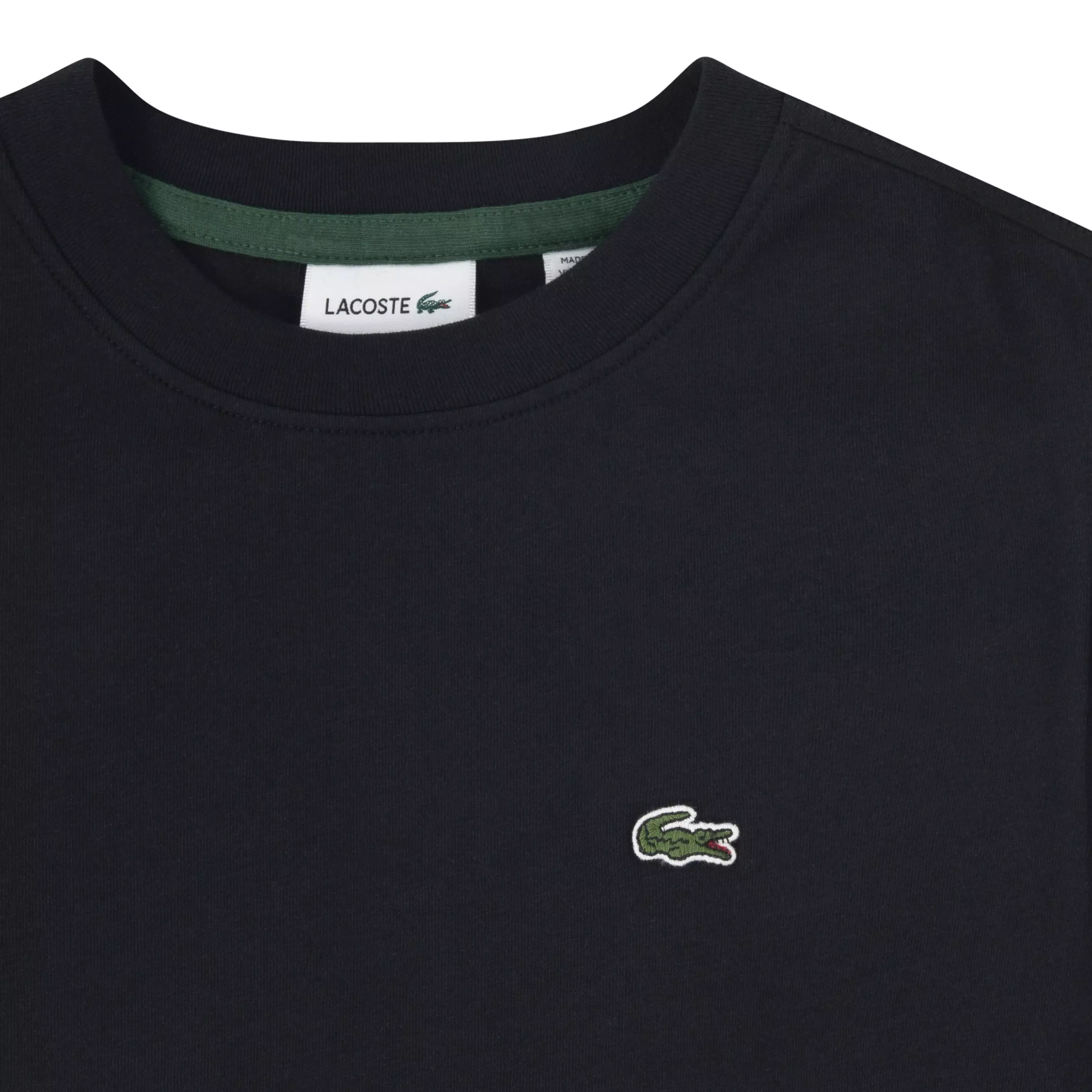 Lacoste Big Boys' Core Tee-Black - BLACK