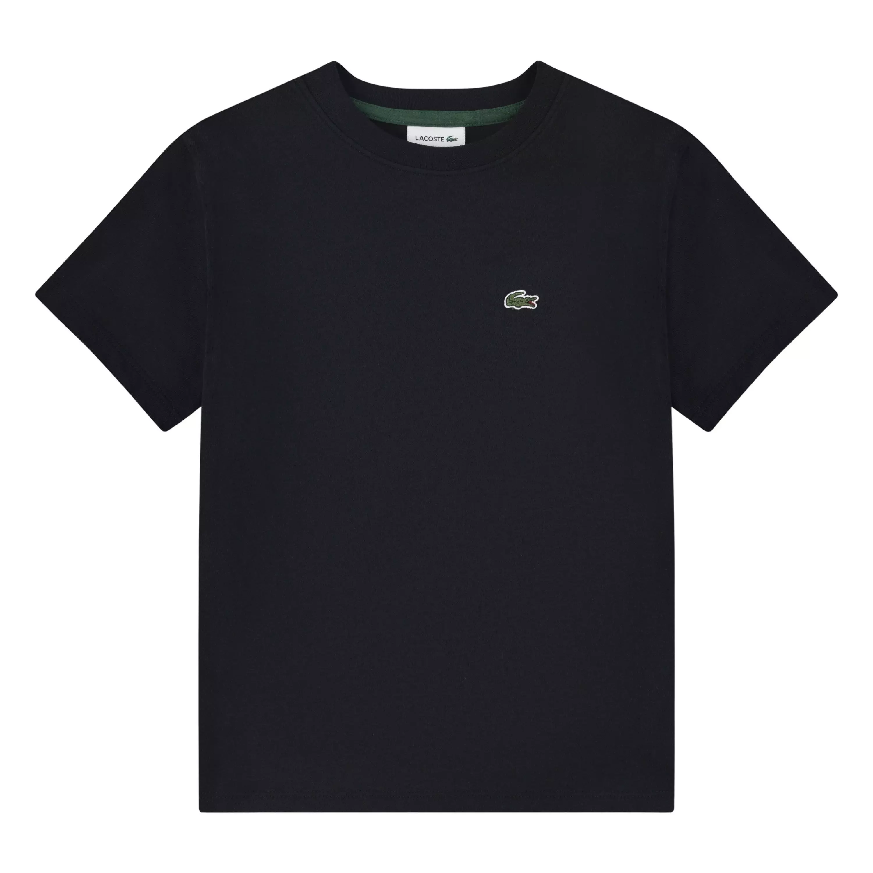 Lacoste Big Boys' Core Tee-Black - BLACK