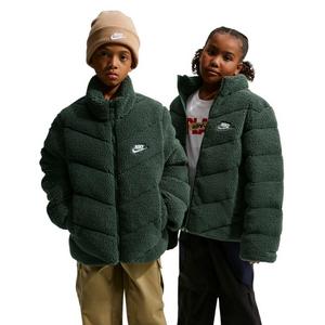 Nike Big Kids' Sportswear Therma-FIT Loose Puffer Jacket - Camo Green - CAMO GREEN