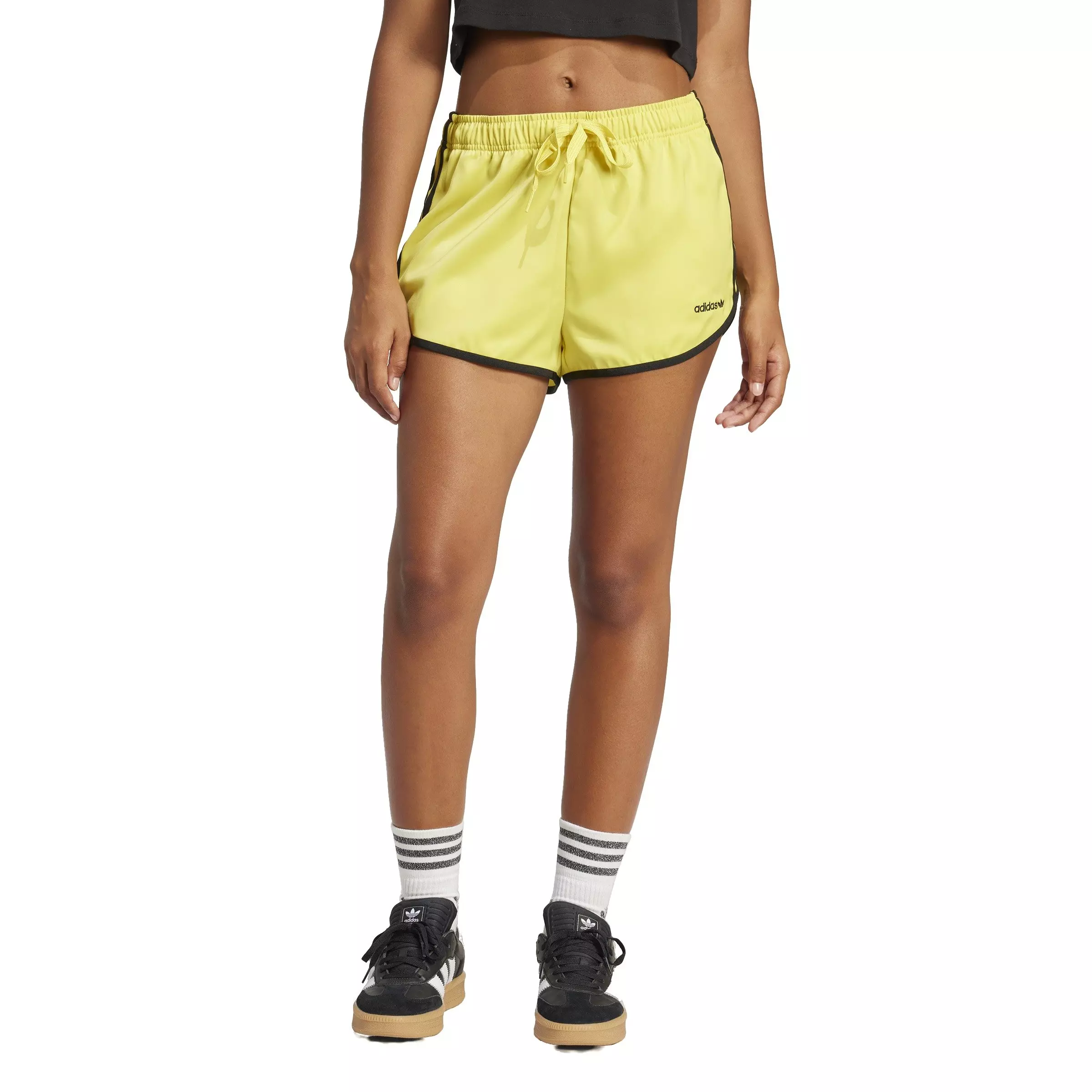 adidas Originals Women's Short Sprinter Shorts -Yellow - YELLOW