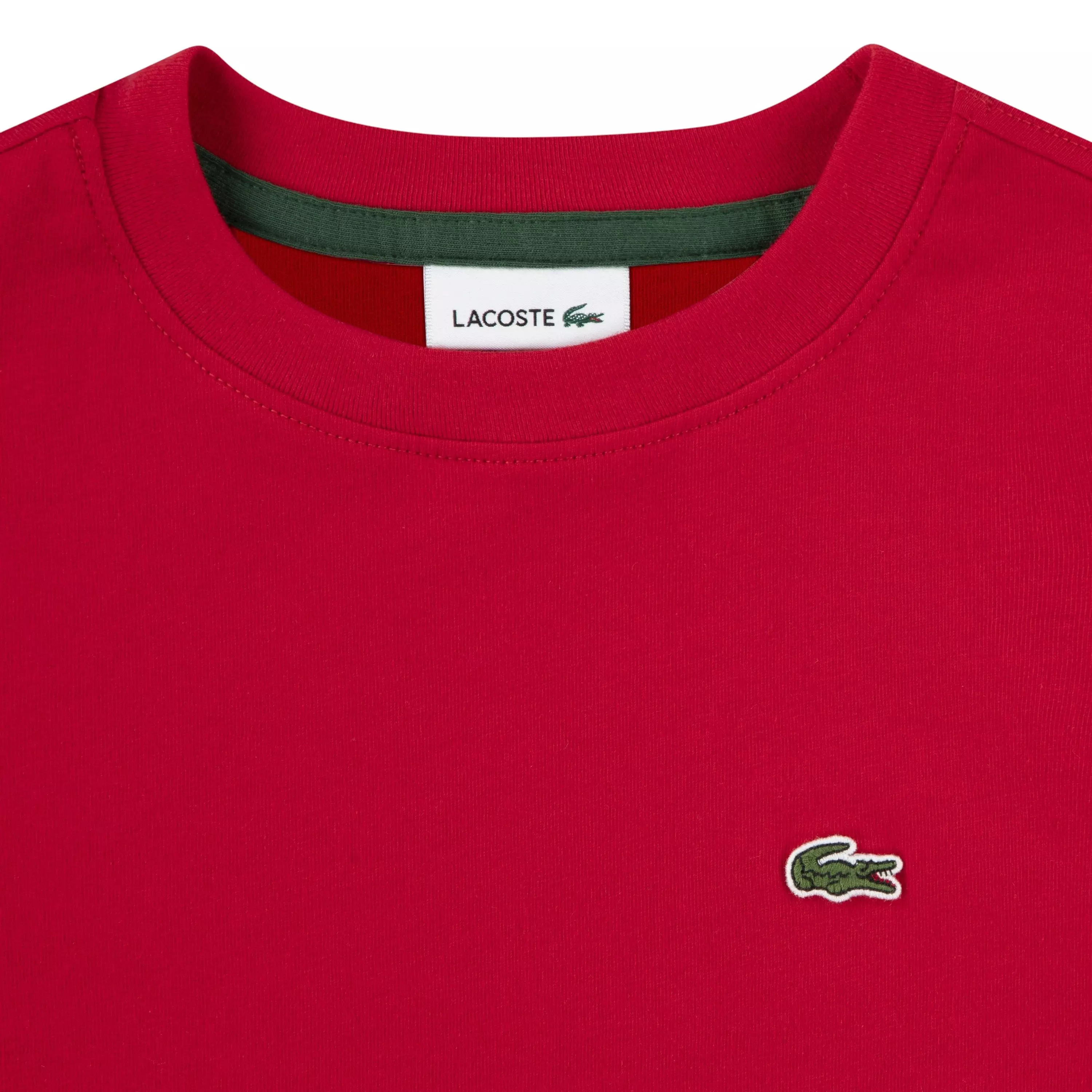 Lacoste Big Boys' Core Tee-Red - RED