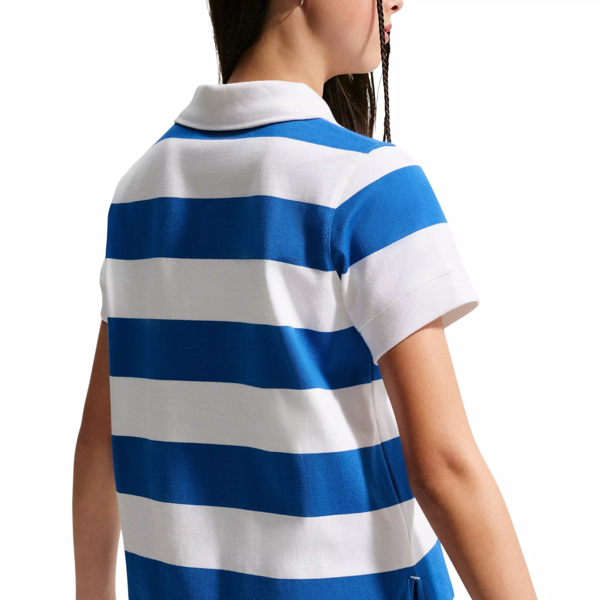 Nike Big Girls' Sportswear Short-Sleeve Polo Top - Royal - ROYAL