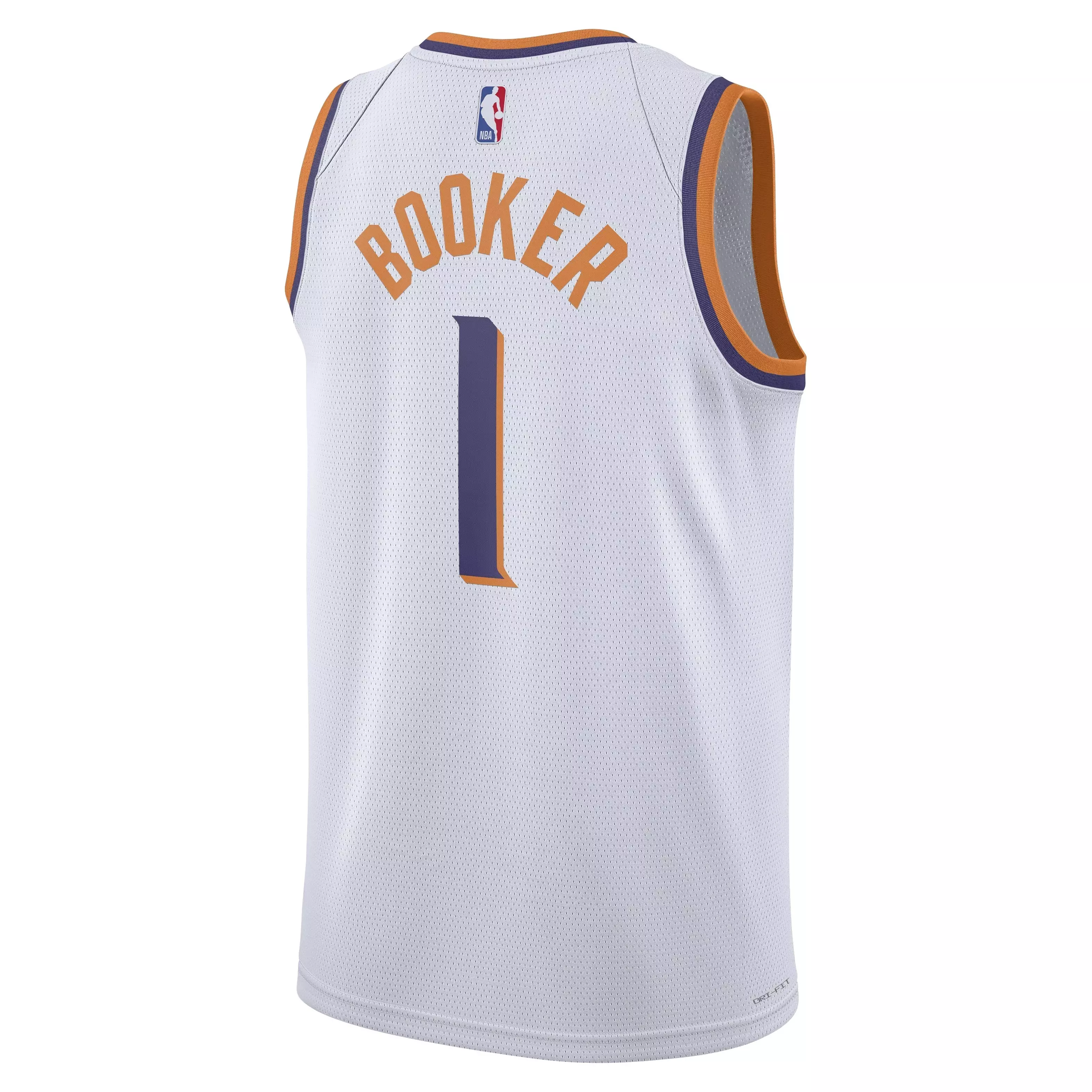 Nike Men's Phoenix Suns Association Edition 2023/24 Booker Dri-FIT NBA Swingman Jersey -White - WHITE