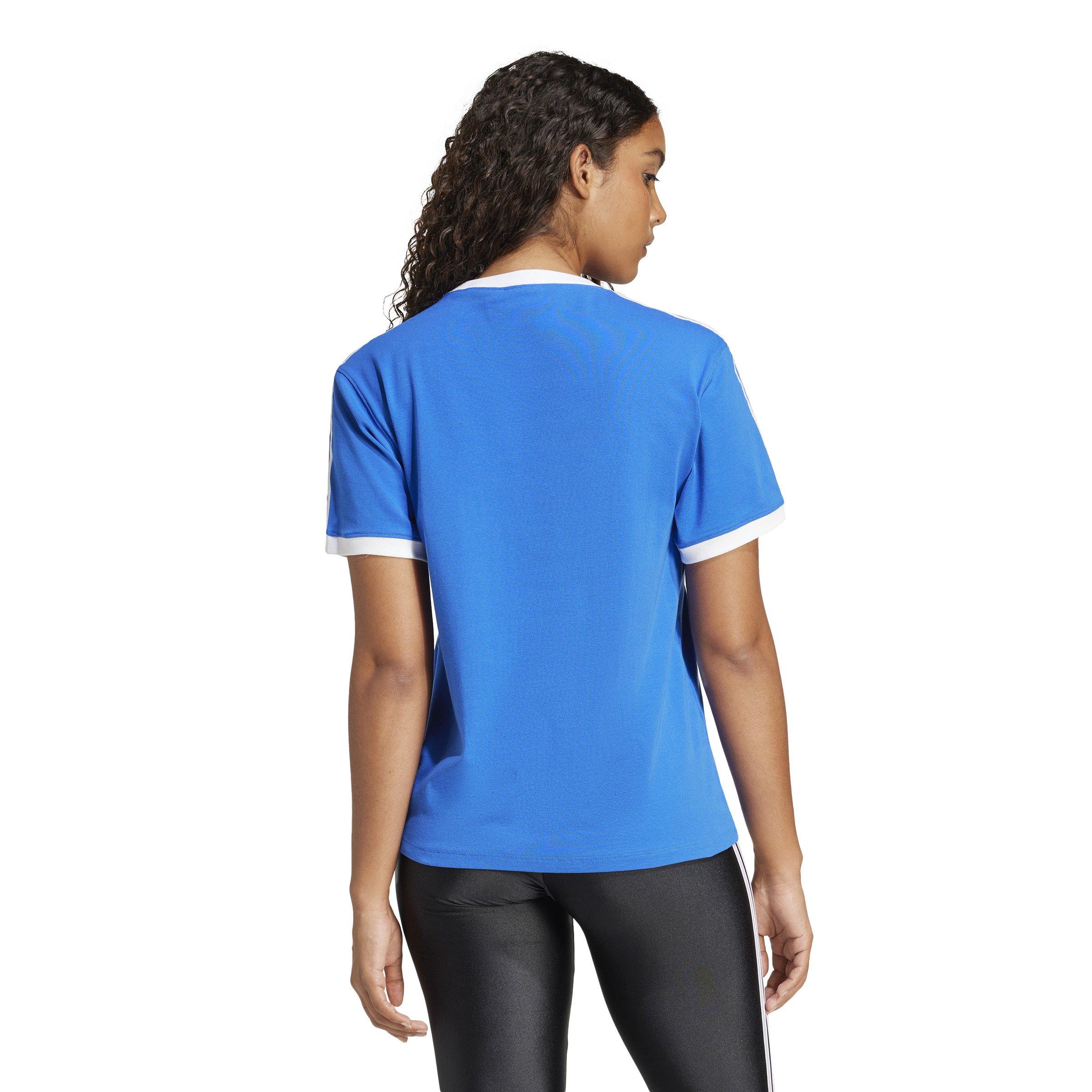 ★adidas★ Terry 3S T Blue IR7465 WMNS) adidas Originals Terry 3-Stripes T-shirt 'Dark Blue