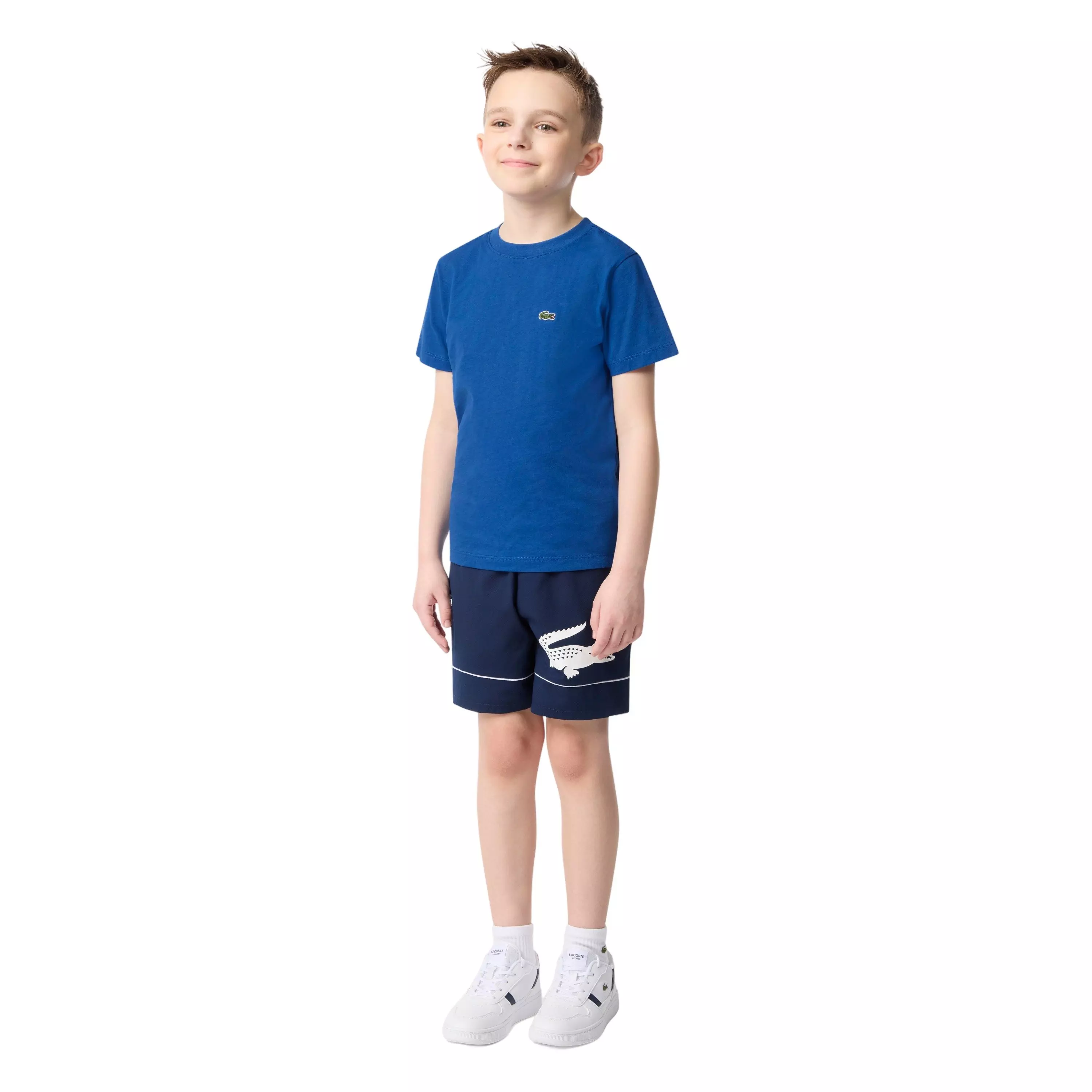 Lacoste Big Boys' Core Tee-Blue - BLUE