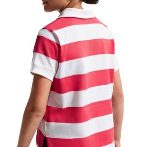 Nike Big Girls' Sportswear Short-Sleeve Polo Top - Red