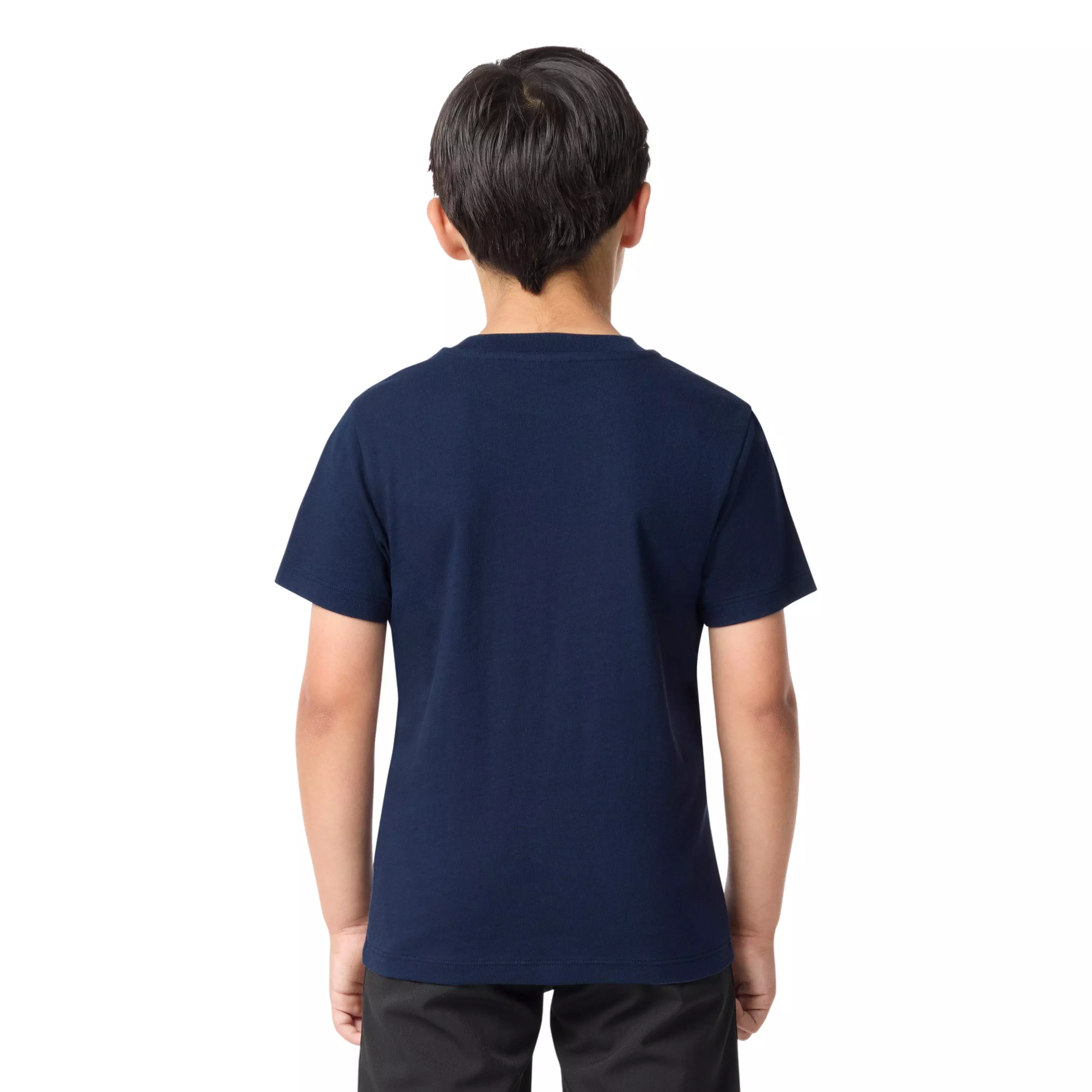 Lacoste Big Boys' Core Tee-Navy - NAVY