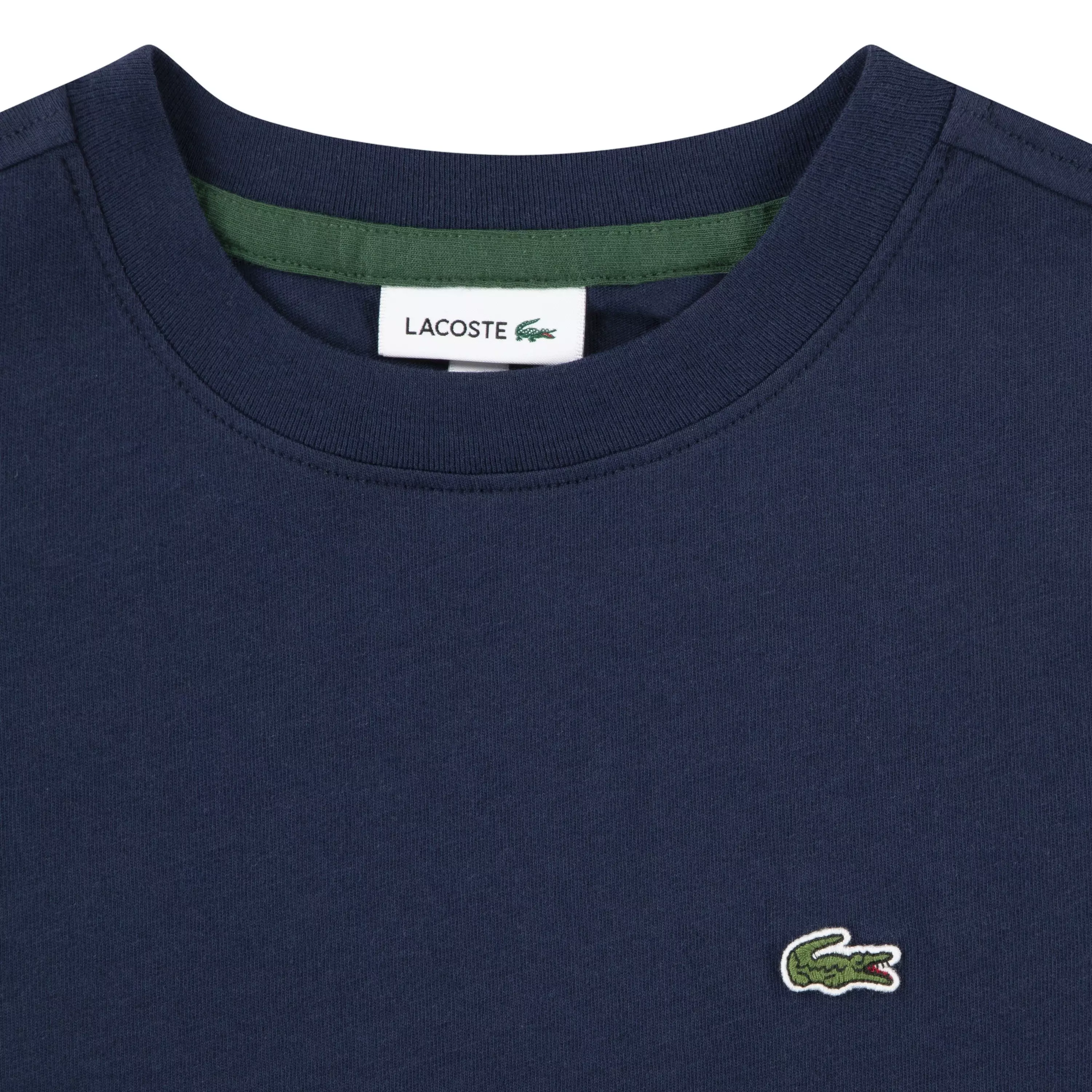 Lacoste Big Boys' Core Tee-Navy - NAVY