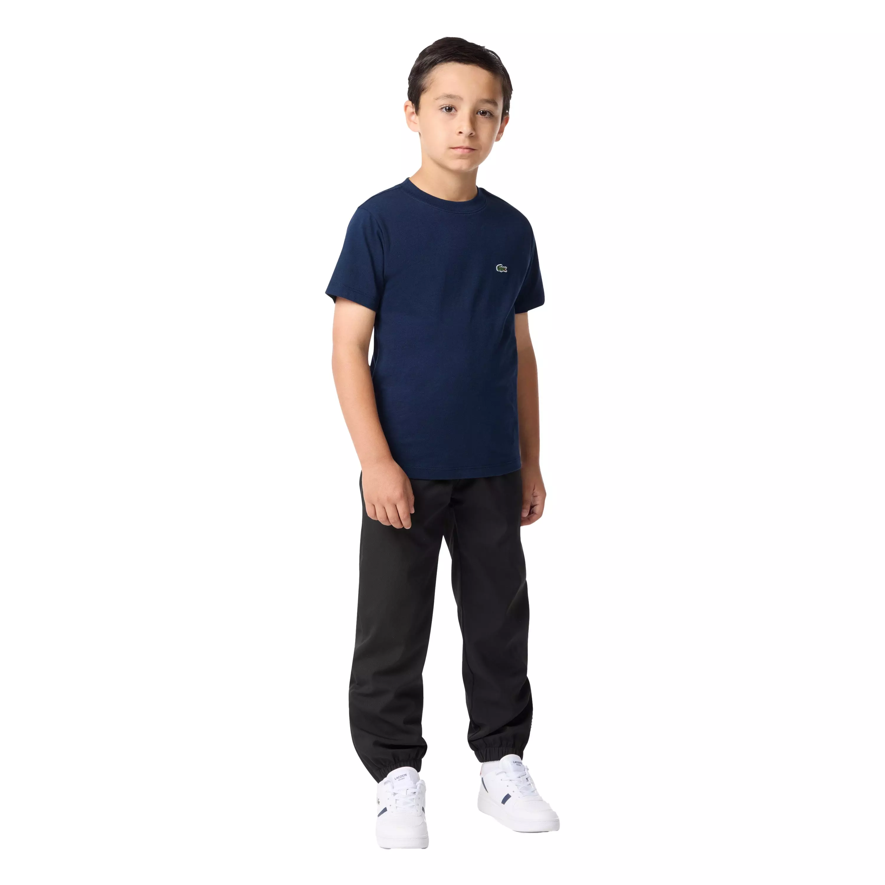 Lacoste Big Boys' Core Tee-Navy - NAVY
