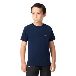 Lacoste Big Boys' Core Tee-Navy