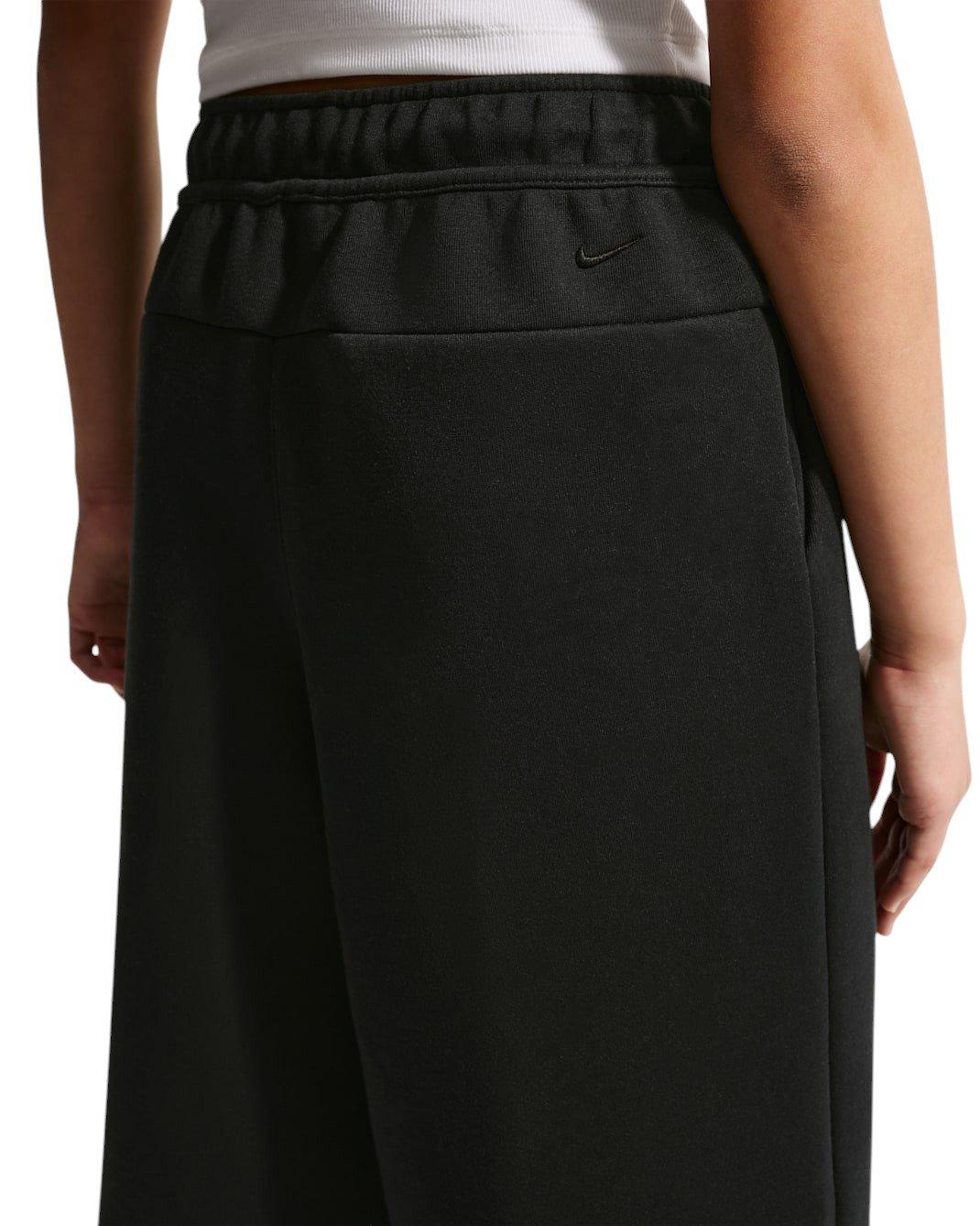 Nike Tech Fleece Big Girls' Black Wide-Leg Pants