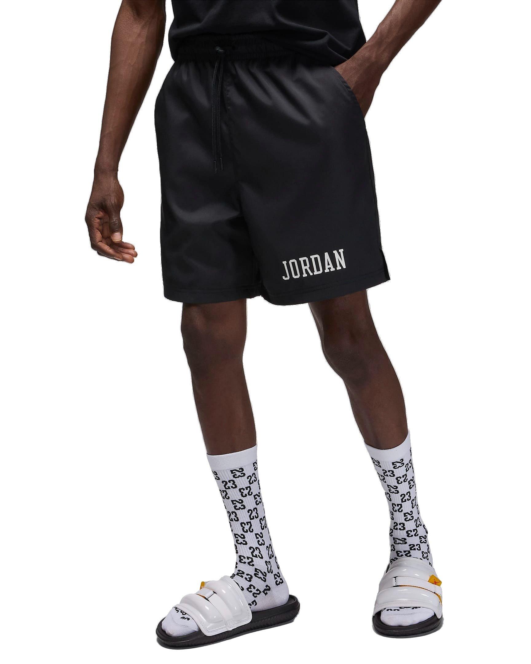 Jordan Men's Essentials Poolside HBR Shorts - BLACK Thumbnail View 7