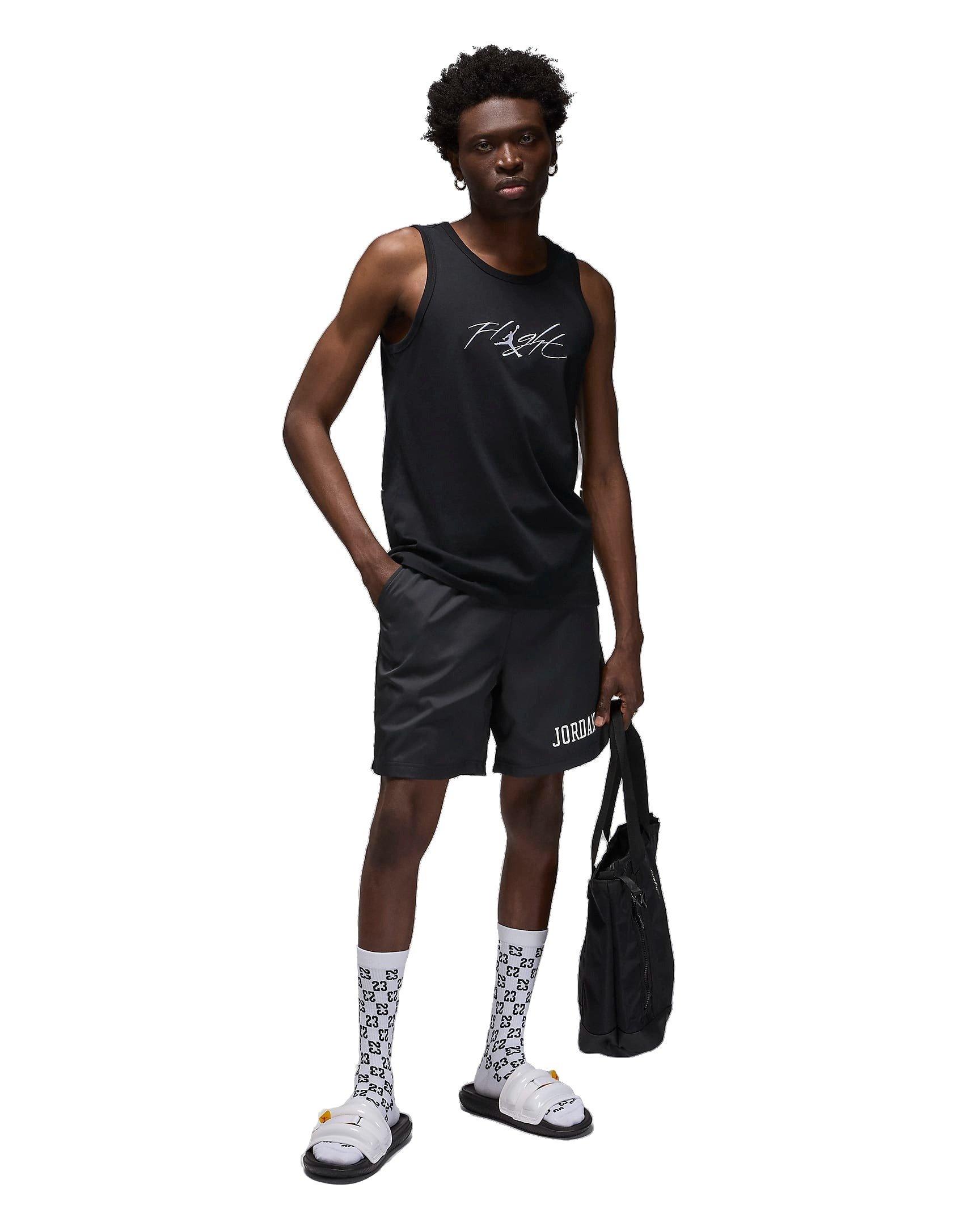 Jordan Men's Essentials Poolside HBR Shorts - BLACK Thumbnail View 8