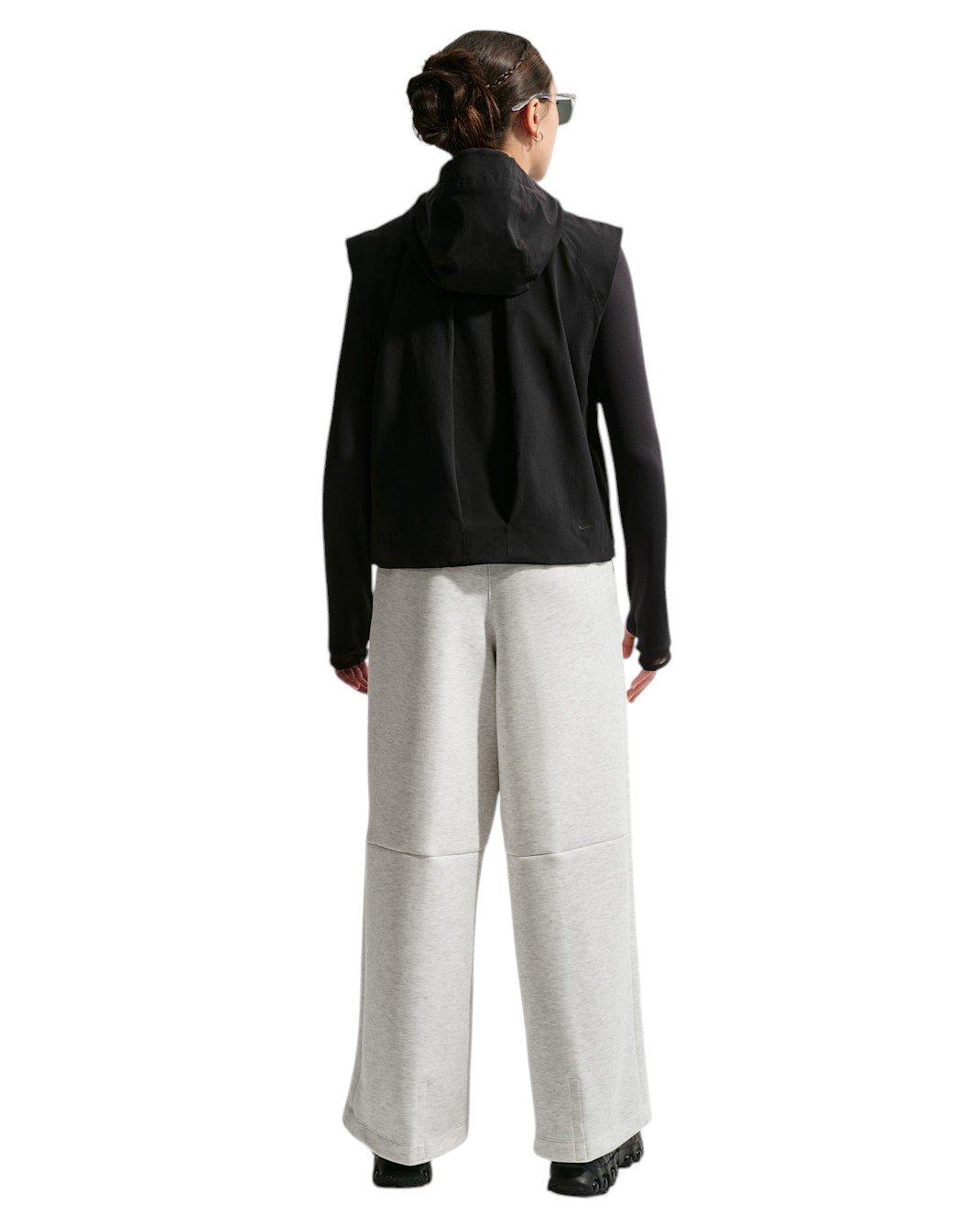 Nike Tech Fleece Big Girls' Grey Wide-Leg Pants