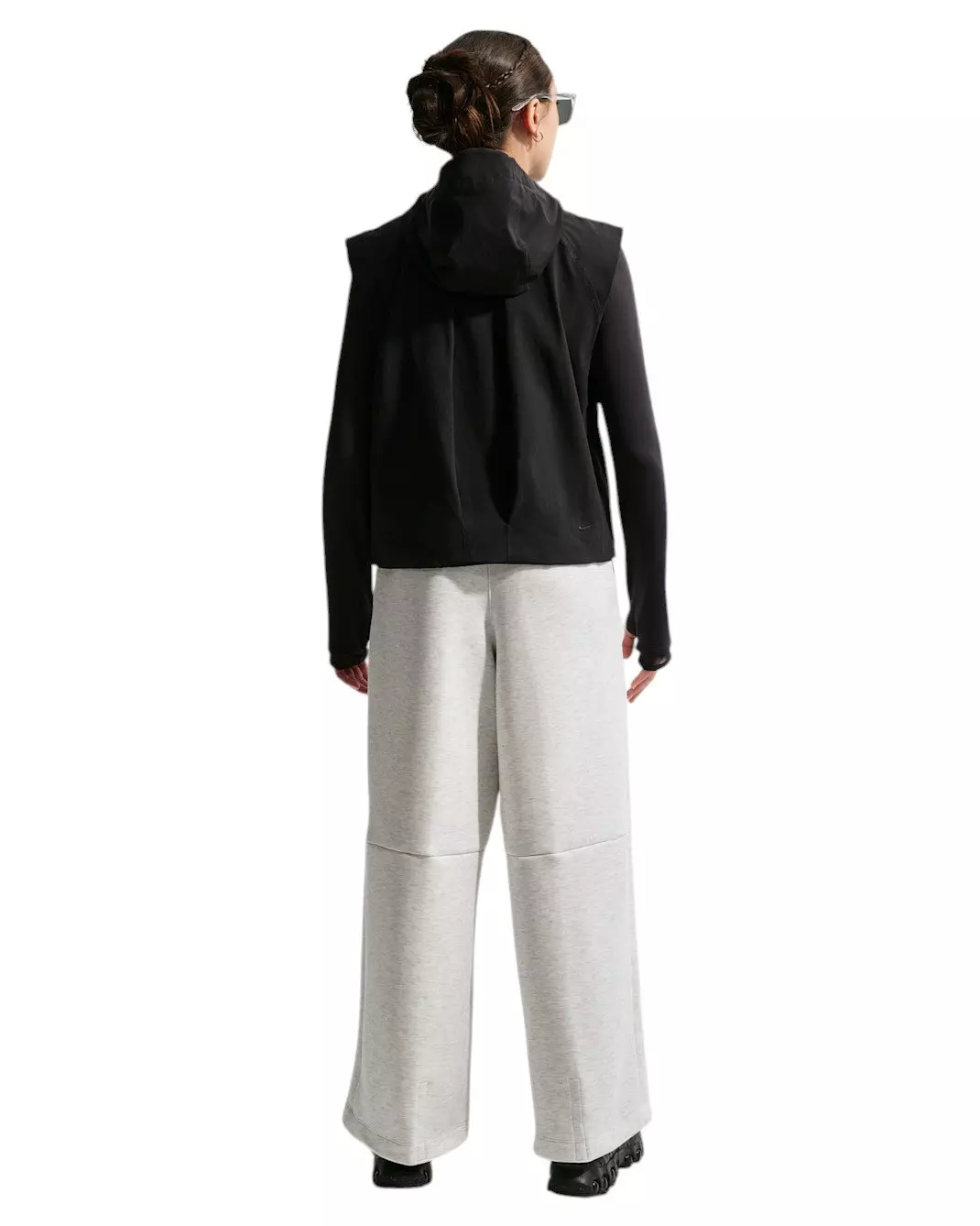 Nike Big Girls' Tech Fleece Wide-Leg Pants - Grey - GREY